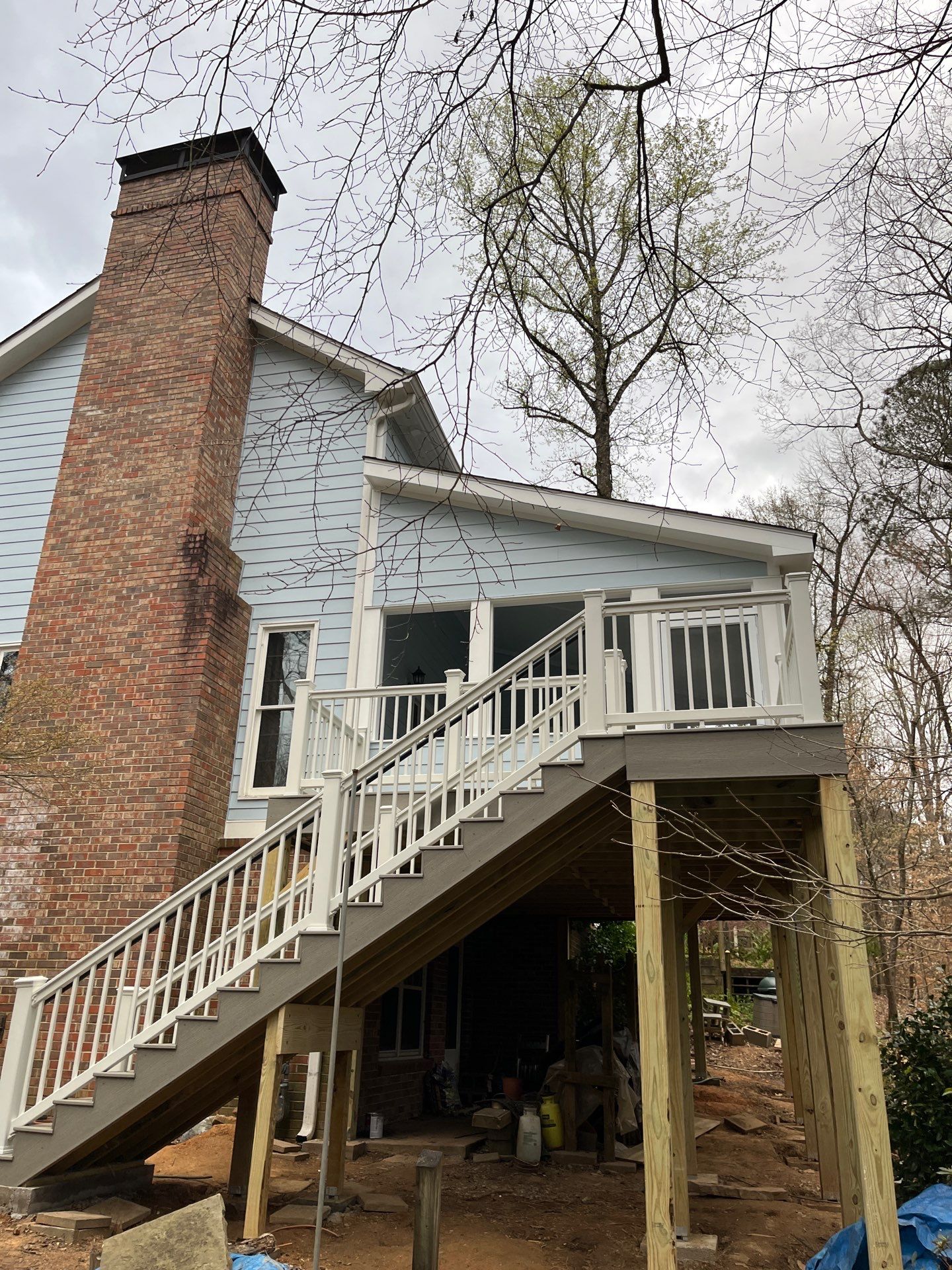 Trex Deck Build and Screen Porch Installation in Duluth, GA by Nelson Exteriors