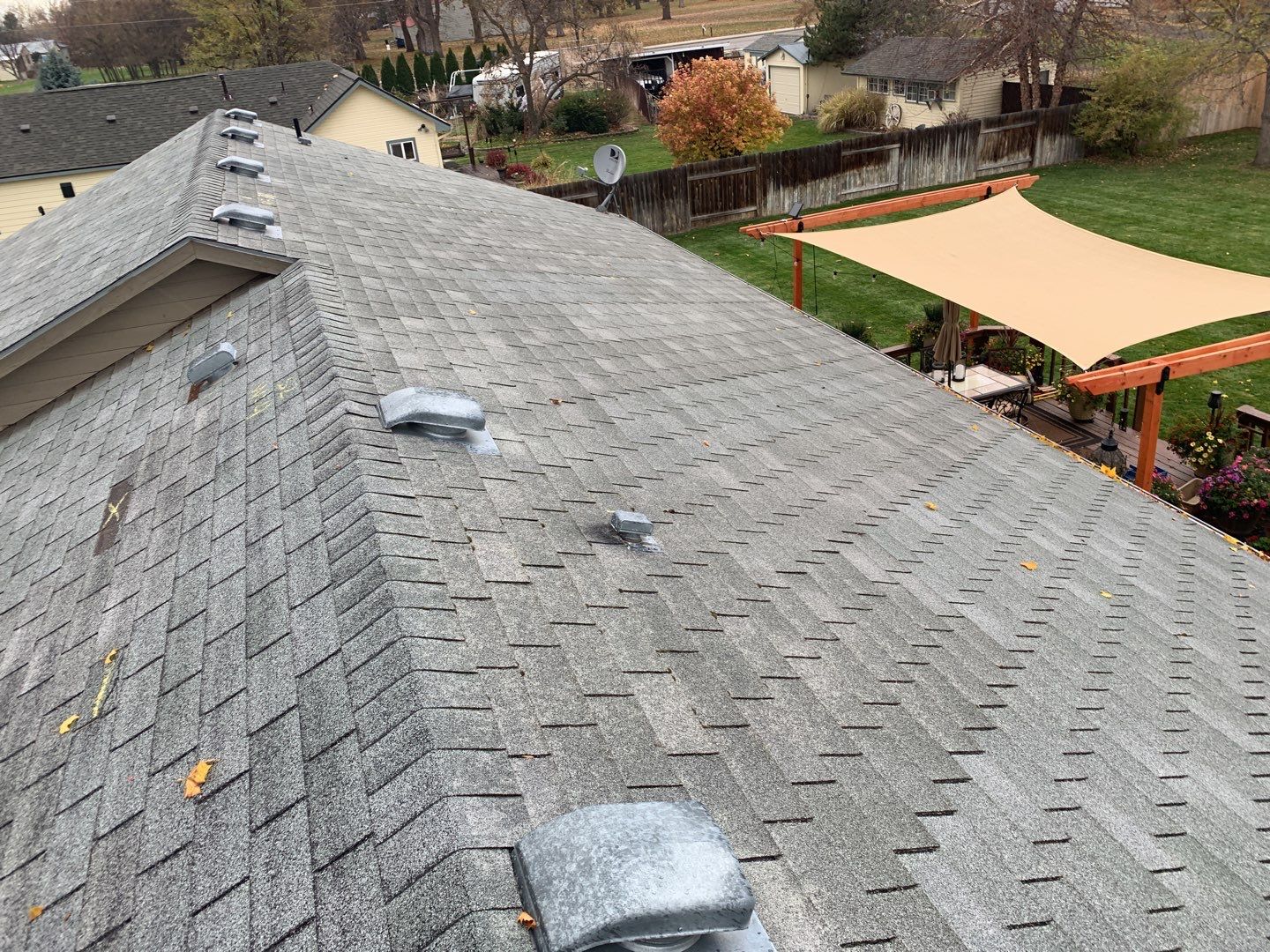 Star Idaho Single level roofing replacement using Duration Brownwood by ID Roofing LLC