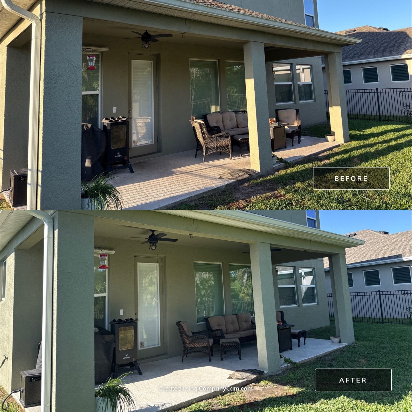 House Wash, Paver Driveway & Sidewalk Cleaning + Sanding & Sealing in Trevesta Community, Palmetto, FL by Sunshine AquaWash