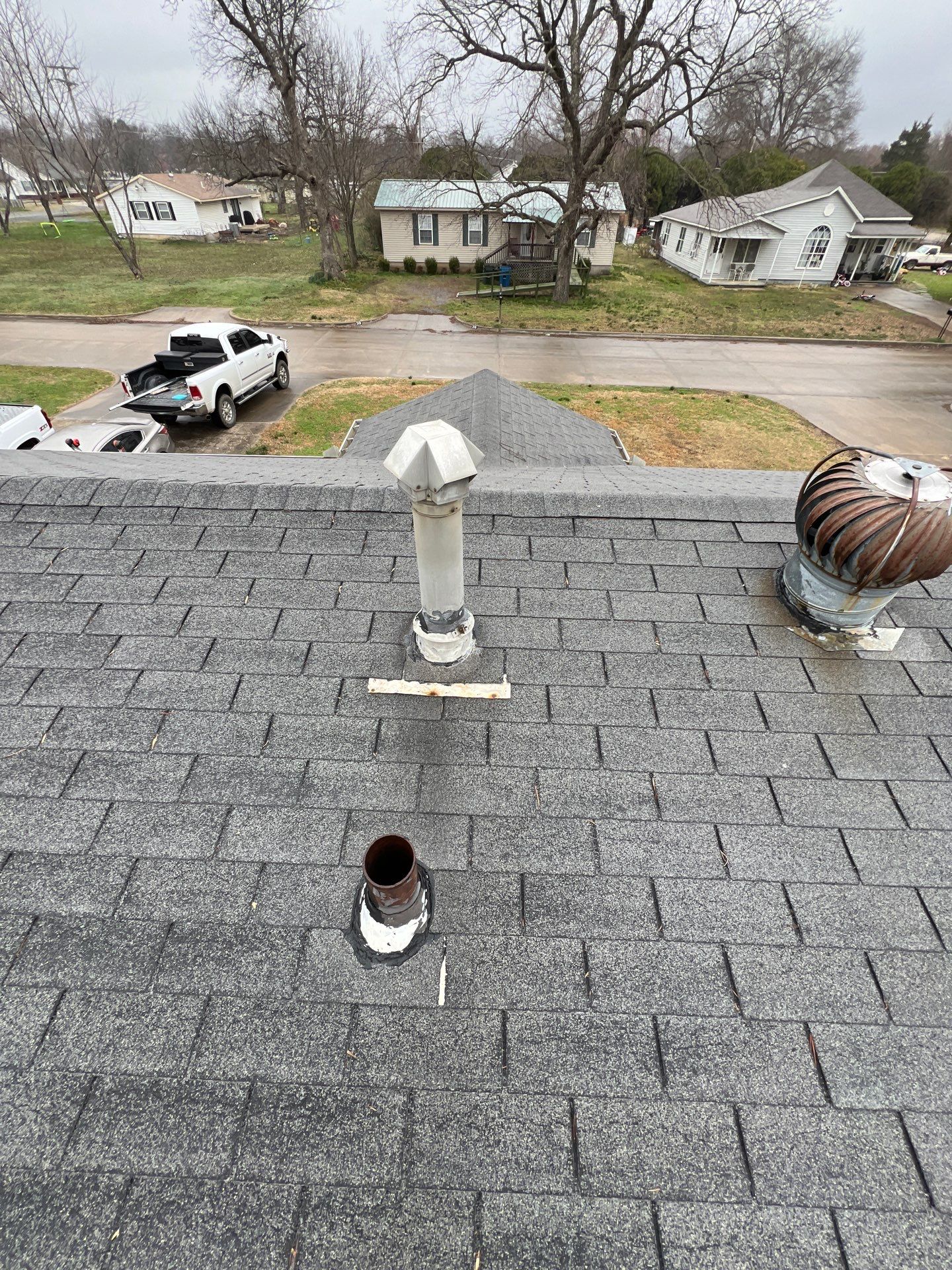 Storm damage restoration project by In & Out Construction & Remodeling, LLC