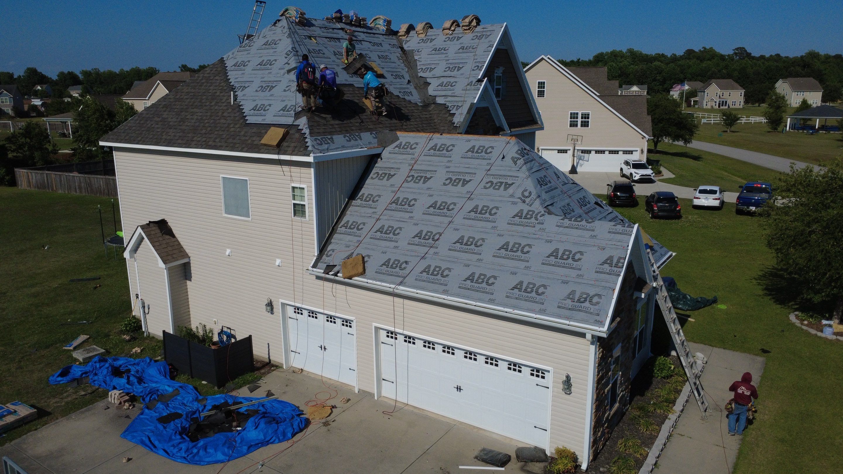Roof Replacement in Jacksonville, NC using Landmark Weathered Wood by RGR Construction and Roofing, LLC