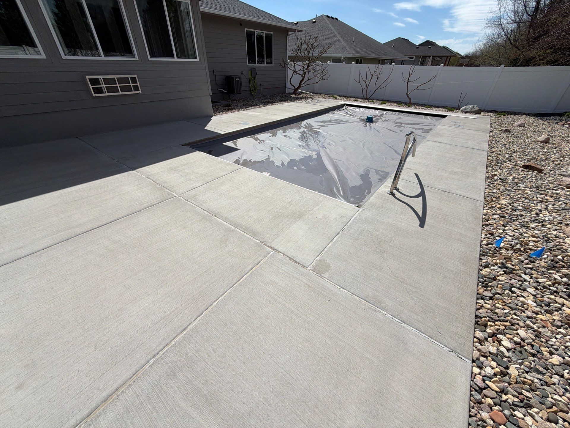Silver Creek Flak Coating for Patio and Entry Steps in Sioux Falls by Select Painting, Coatings & Garage Cabinets