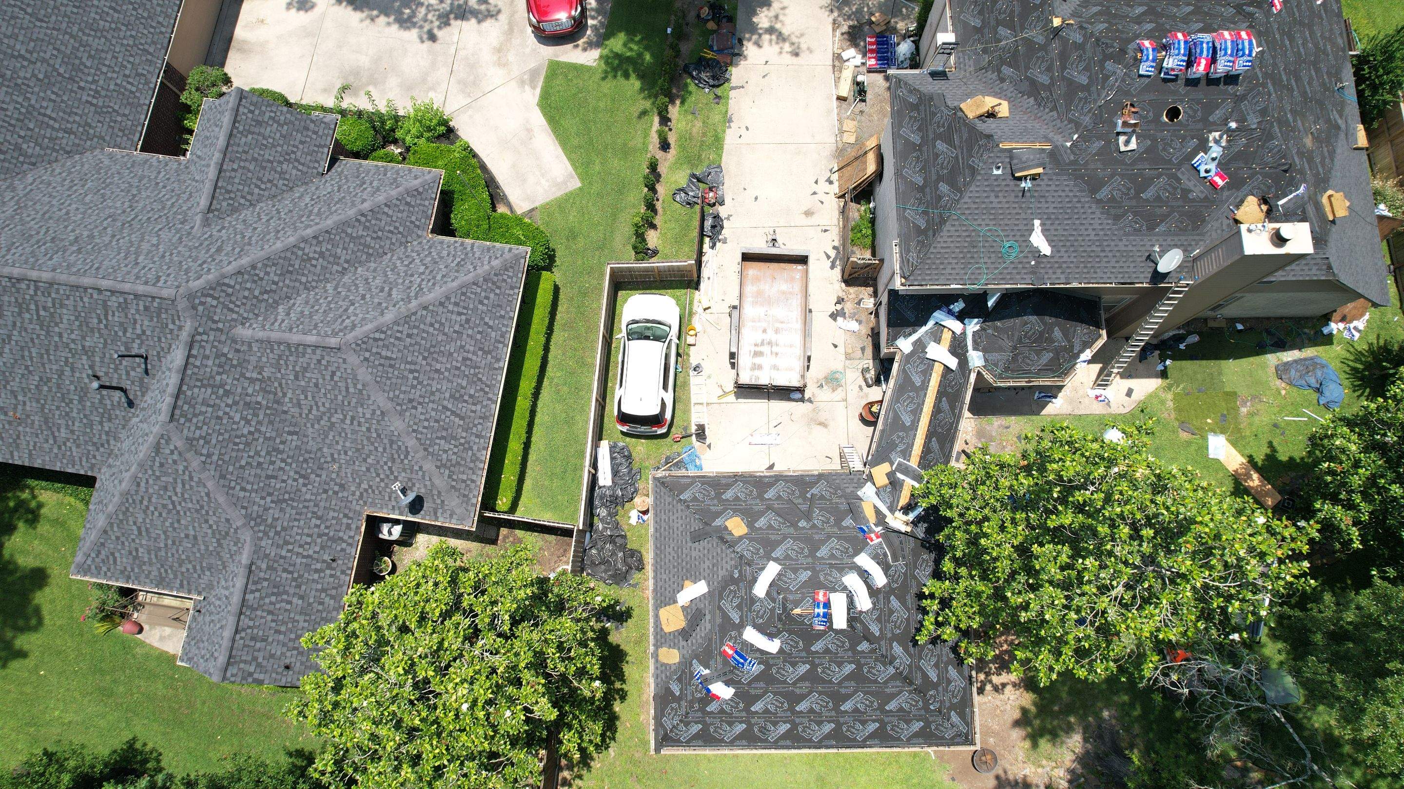 Deep Slate-Blue Shingle Roof Replacement — Conroe, TX by PL Roofing & SB Roofing, LLC.