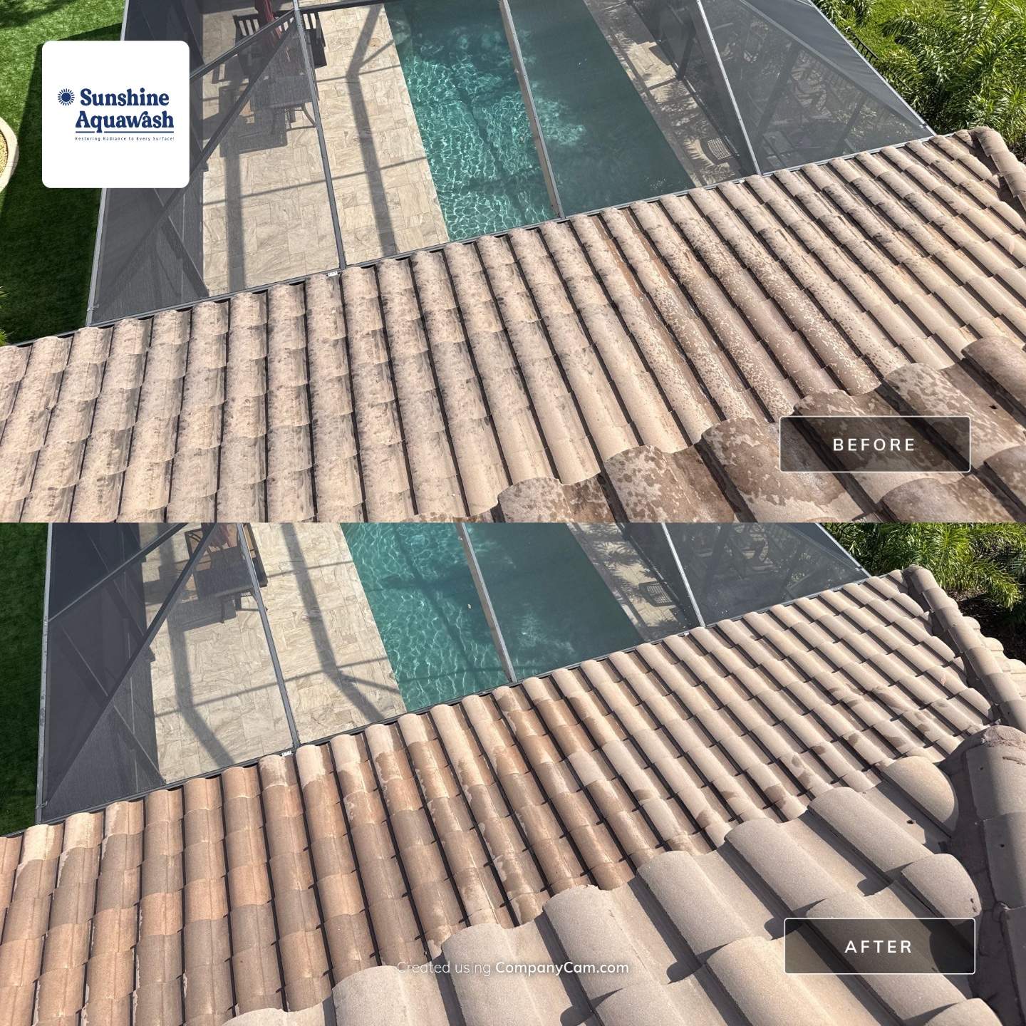 Tile Roof & Pool Deck Cleaning in Artisan Lakes Esplanade, Palmetto, FL – Sunshine AquaWash by Sunshine AquaWash