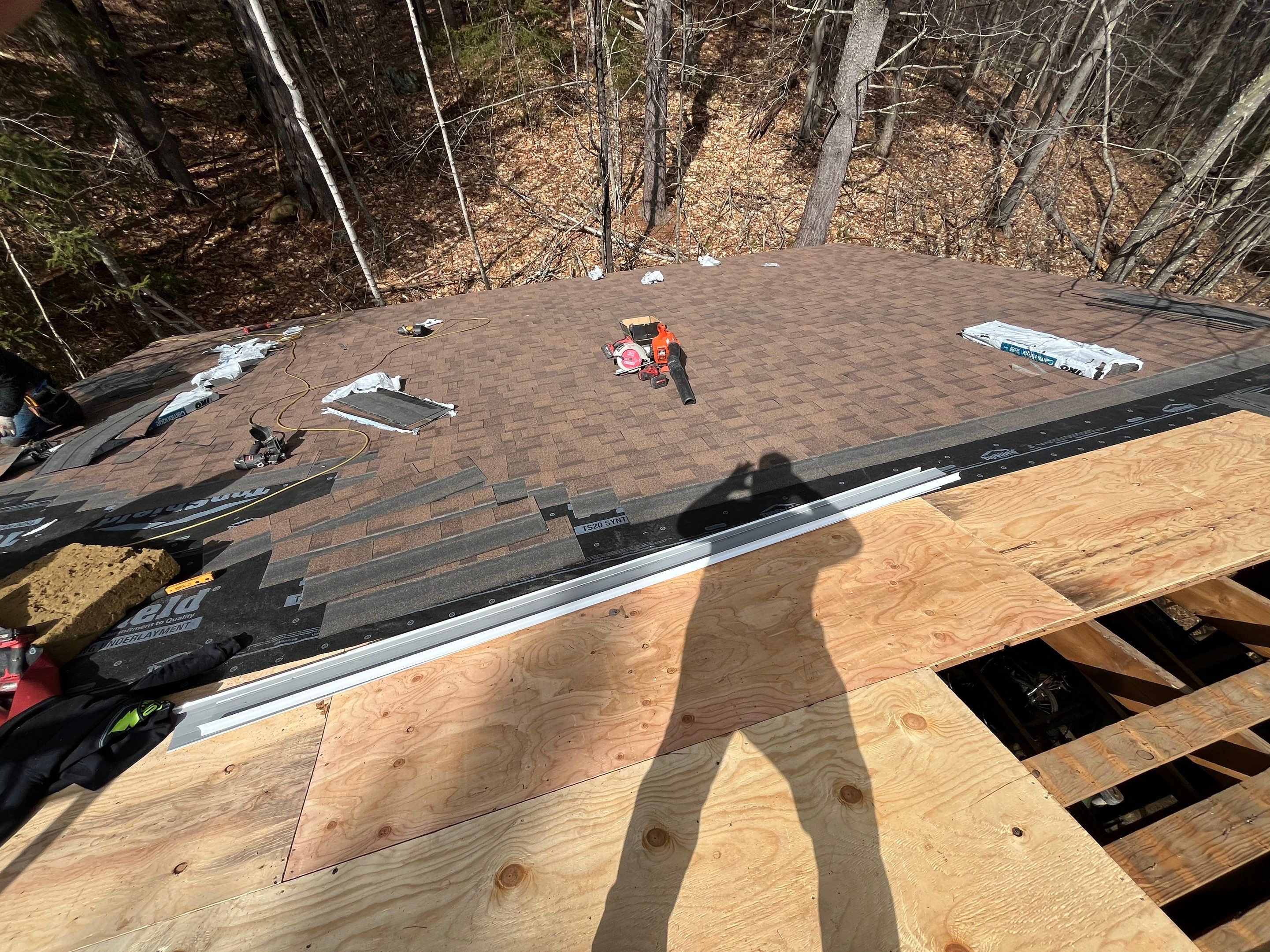 New Asphalt Roof in Alton New Hampshire by Tall pine roofing