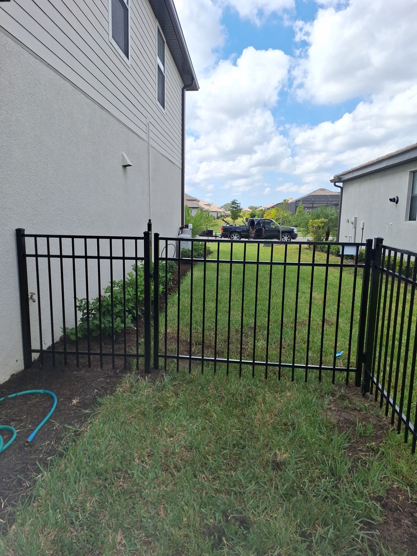 3 Rail Black Aluminum In Lakewood Ranches by Asap fence and gates, LLC