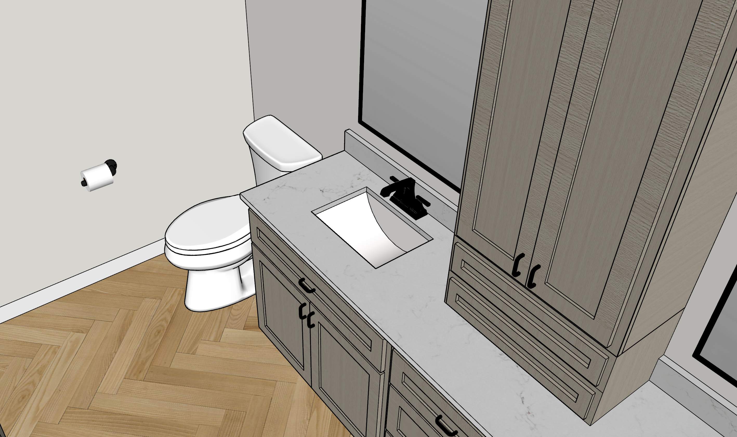 Rimline Full Bath Remodel with Tub to Shower Conversion by Legacy Bath and Kitchen 