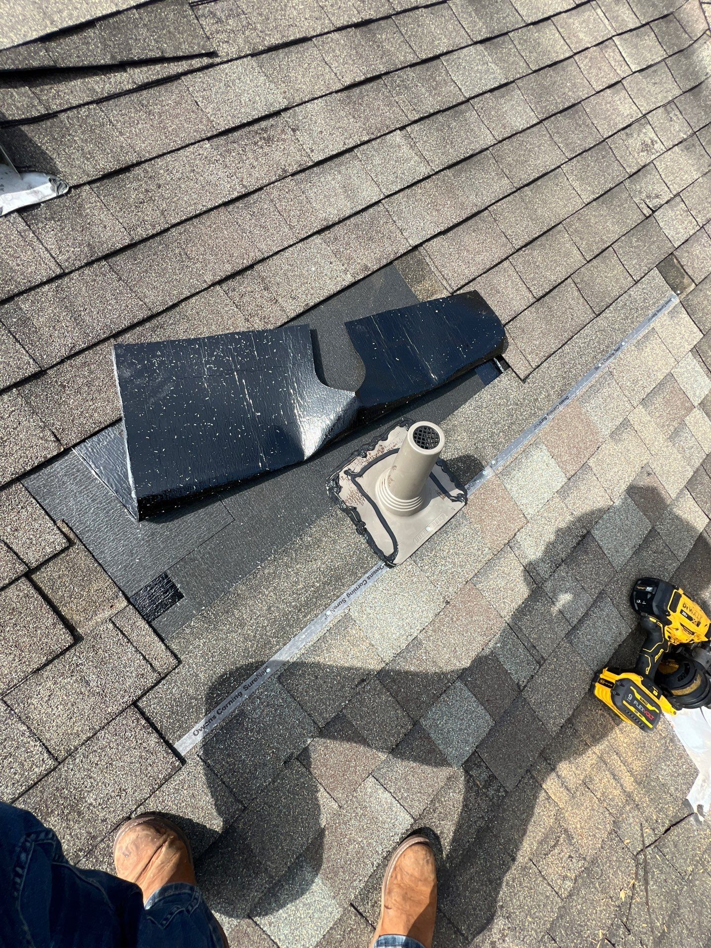 Hail Damage using Owen's Corning Duration (Lifetime) Shingles by Roof Repair Company