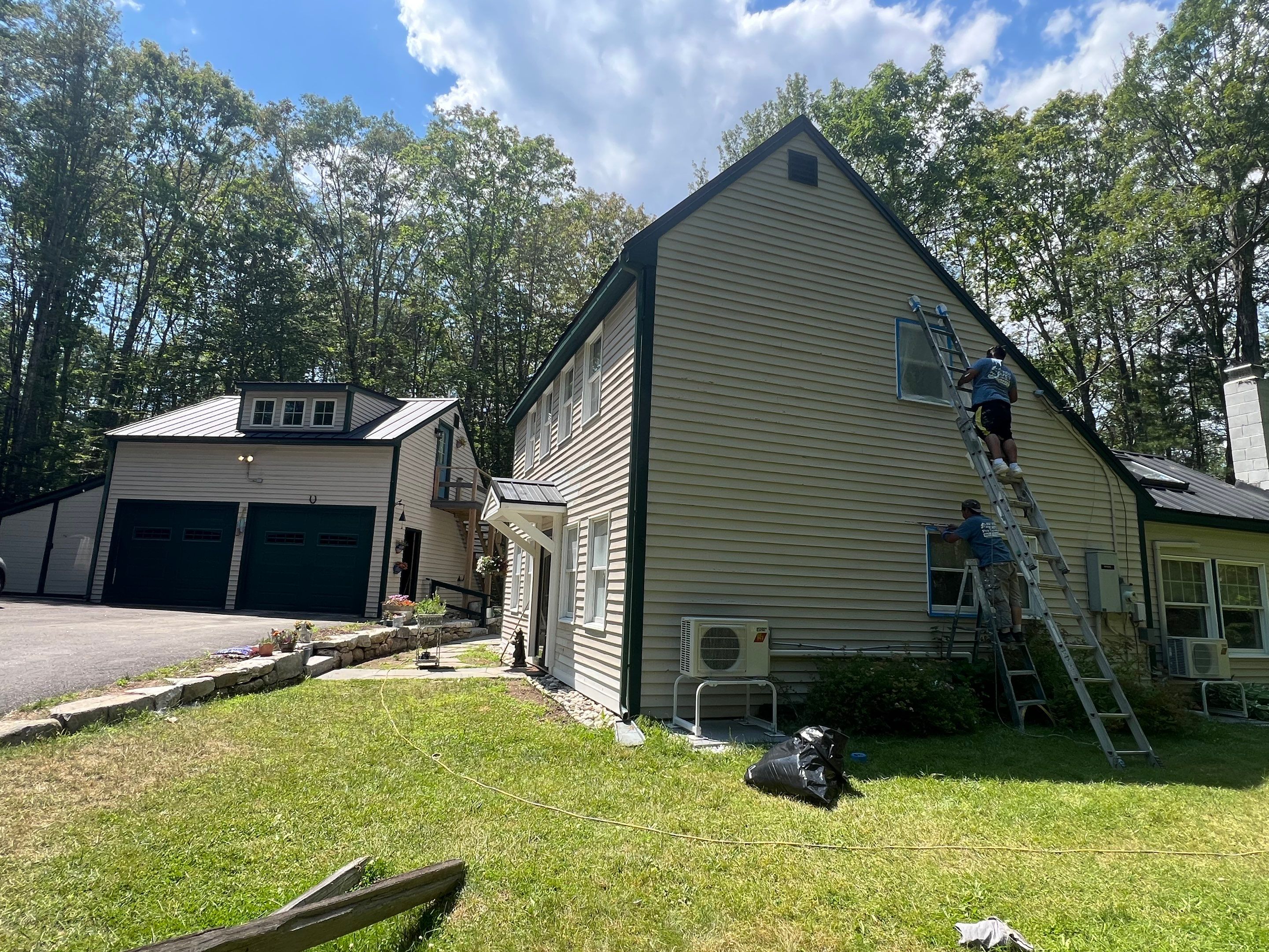 Full Exterior Painting and Color Transformation in Woolwich, Maine by Picture Perfect Pro Painting
