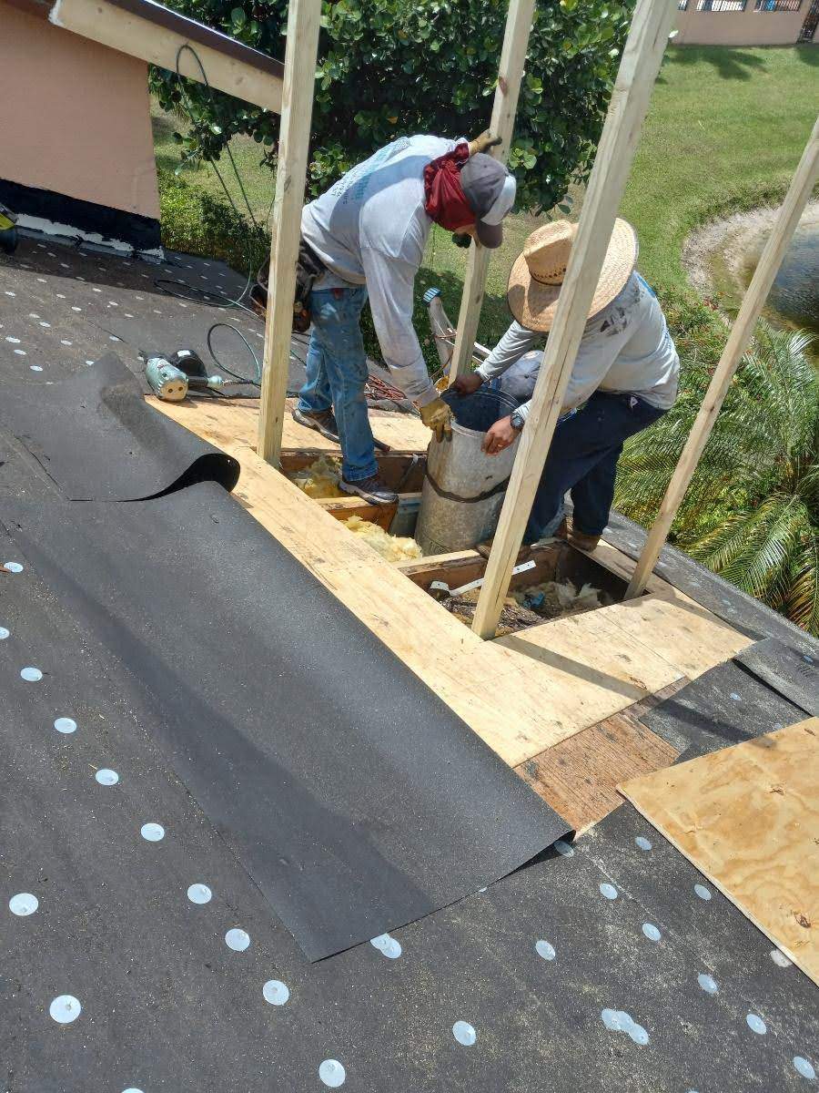 Complete Chimney Rebuild + Tile & Flat Re-Roof  by Morton Roofing, Inc.