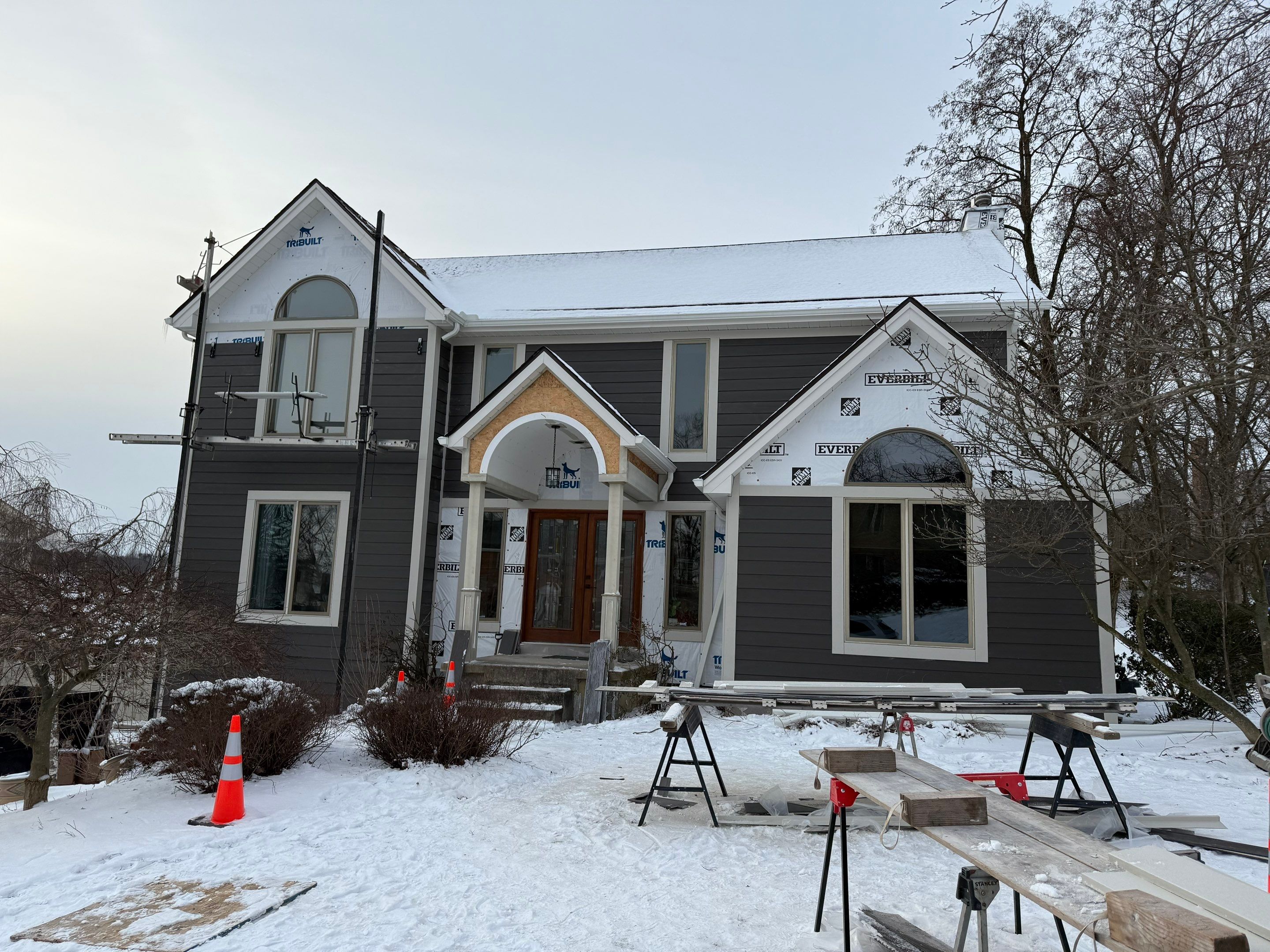 Full exterior remodel by Cousins Roofing Siding & Decks