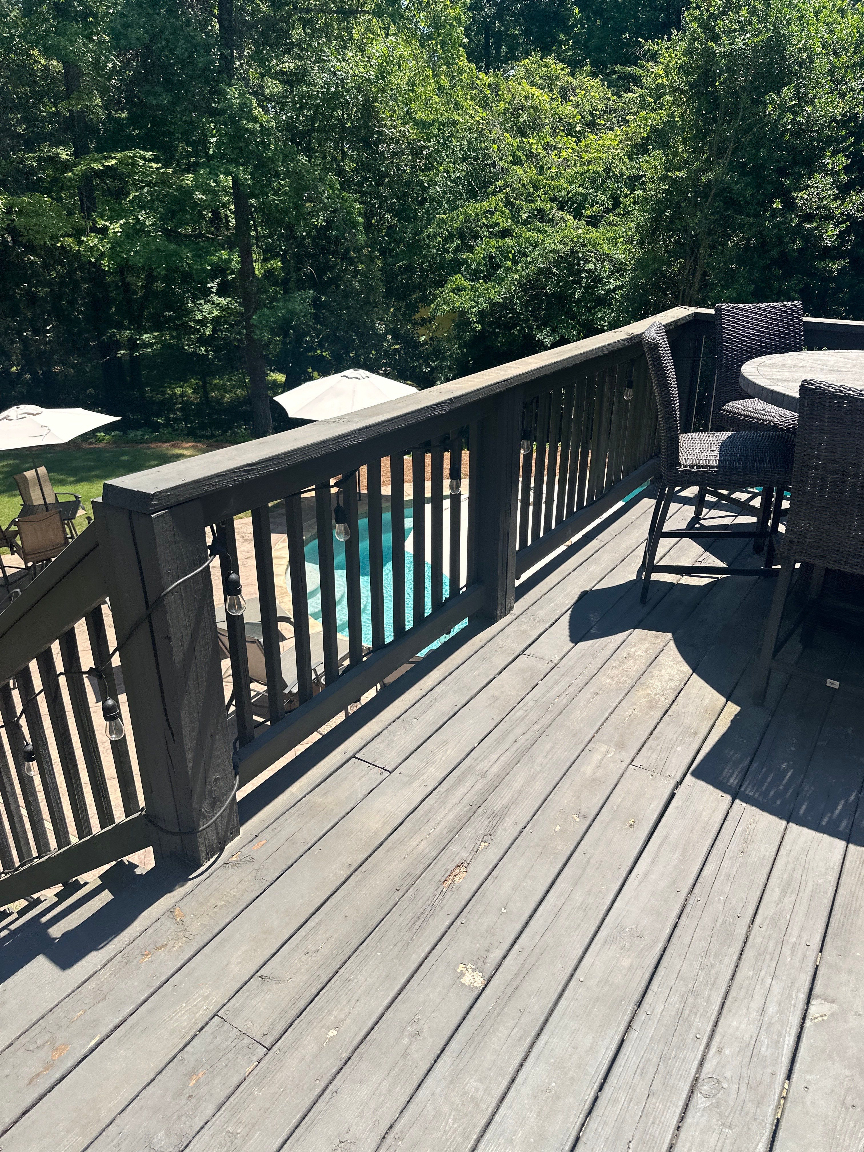 Marietta, GA Deck Resurface using Deckorators Summit Series Decking and ALX Contemporary Railing by Nelson Exteriors