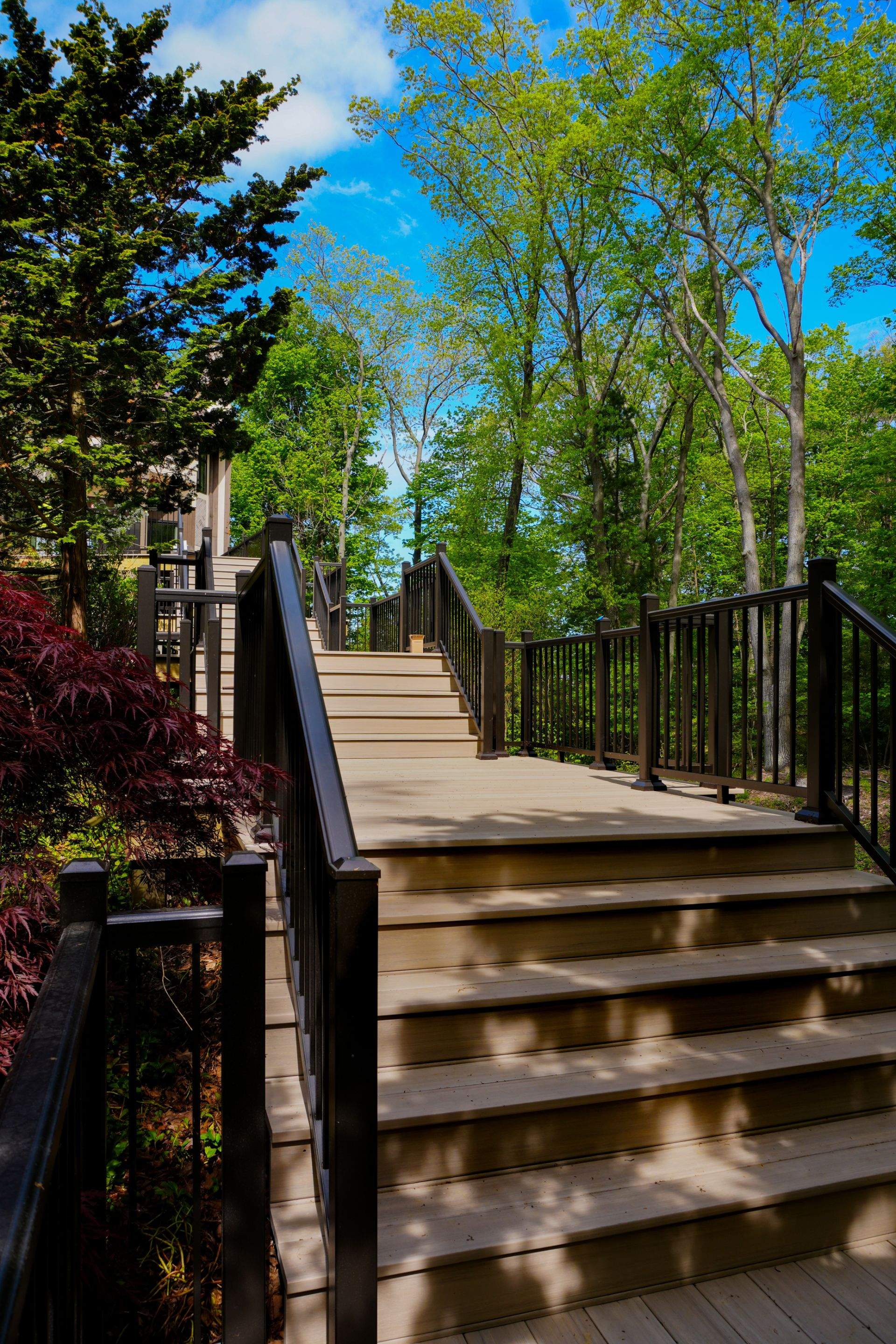 Custom Multi-Level Deck in Grand Haven by Cutting Edge Homes