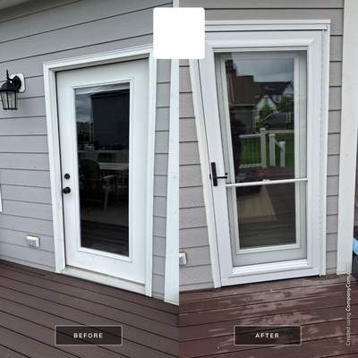 White Entry and Storm Door Installation in Westfield