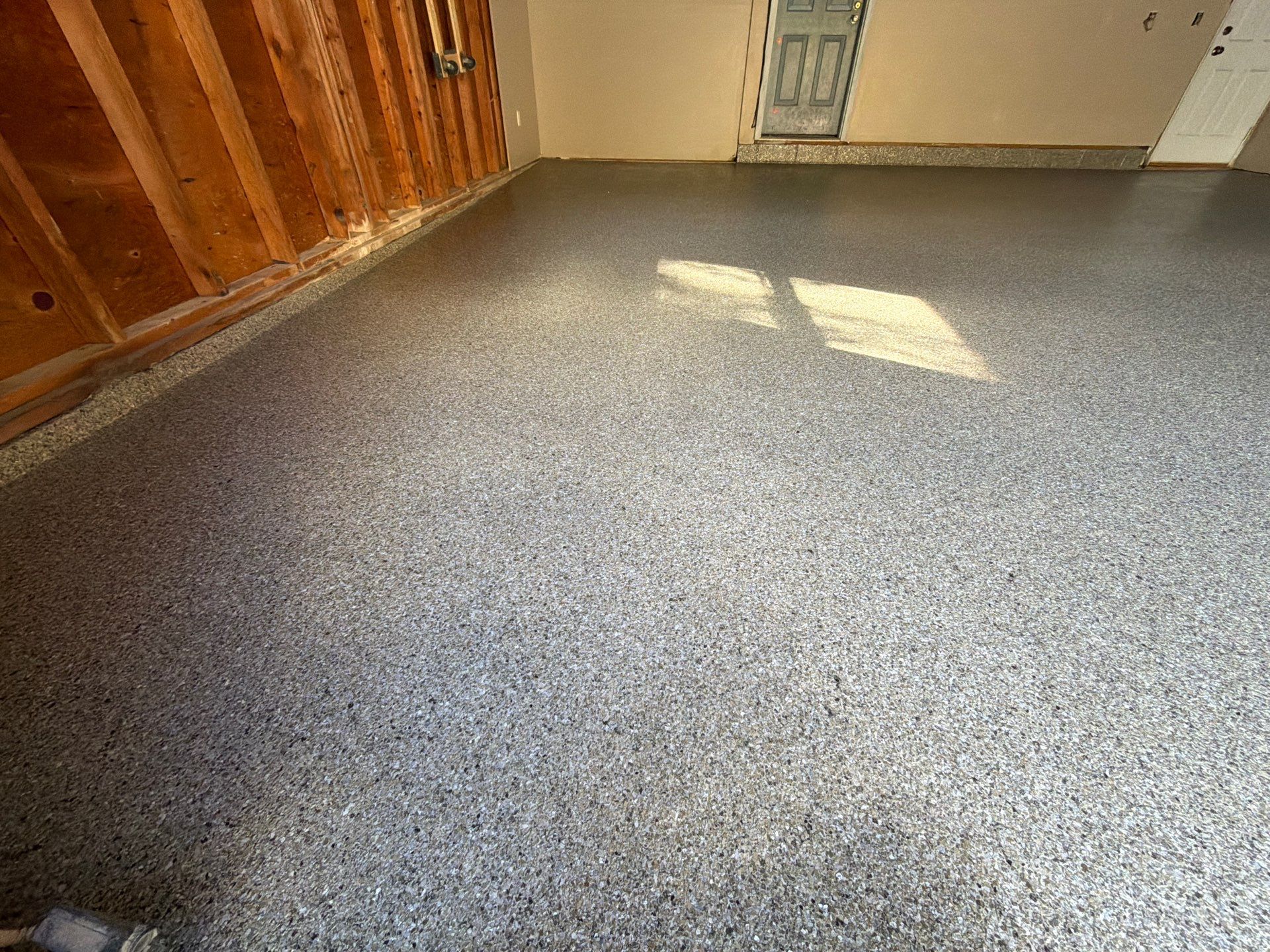 Vintage Shalestone Garage Coating by NG Masonry & Construction LLC