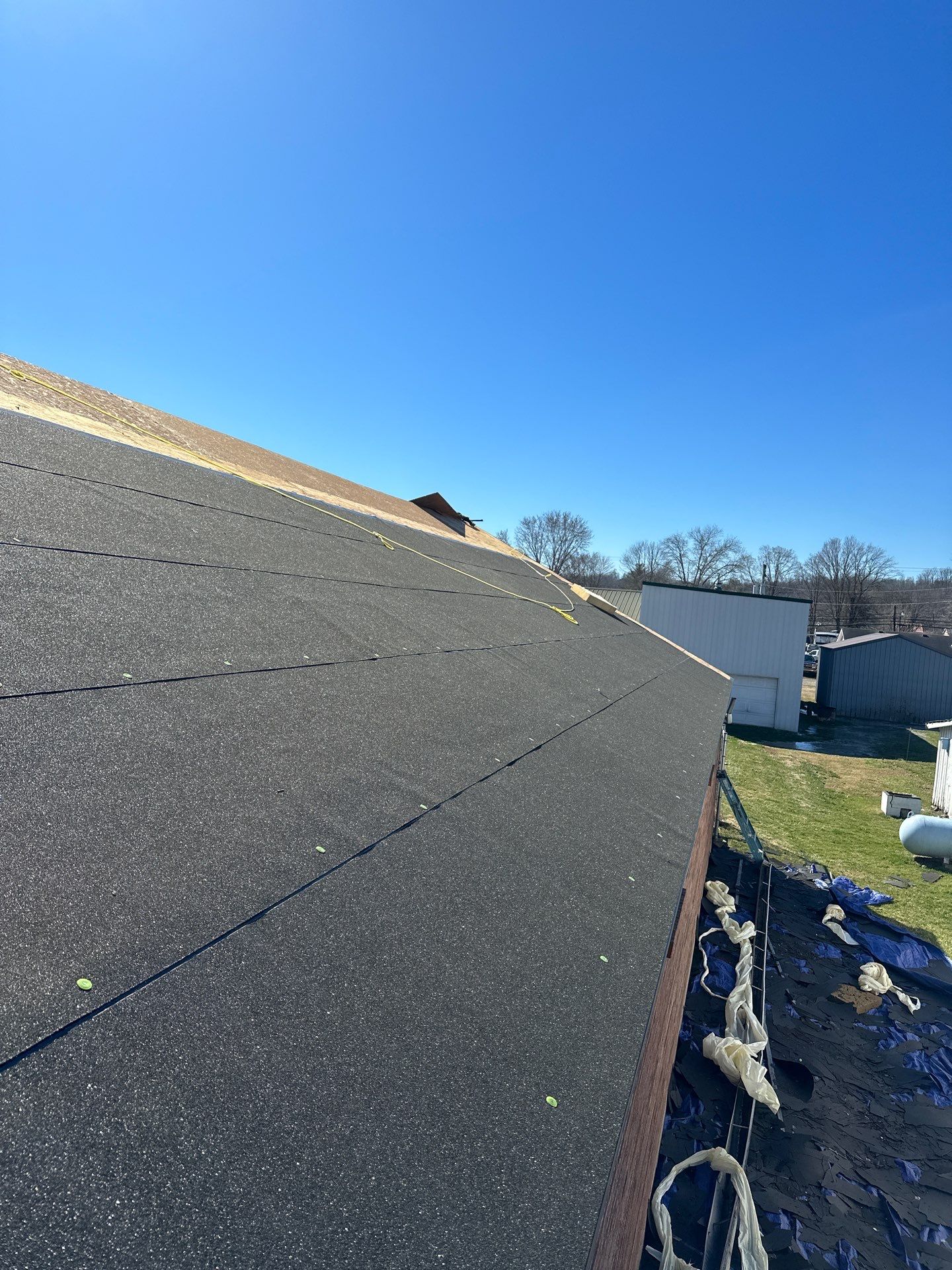 Residential Roofing Installation using GAF Timberline HDZ Charcoal by Nitro Roofing and Construction