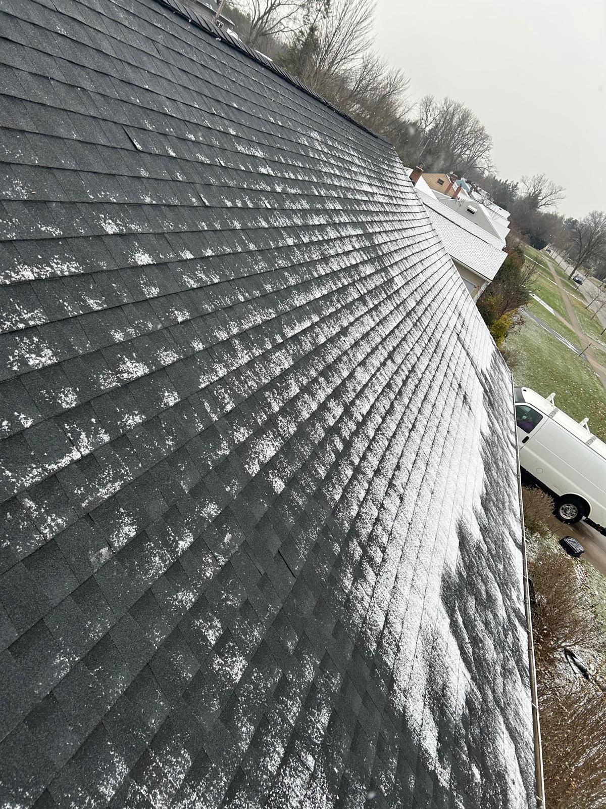 Storm Restoration in Beachwood OH - Roof Replacement using GAF HDZ Charcoal by Atlas Roofing & Restoration