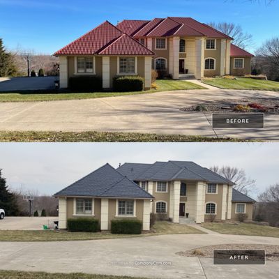 Residential Roofing Installation using DaVinci Single Width Slate in Slate Black