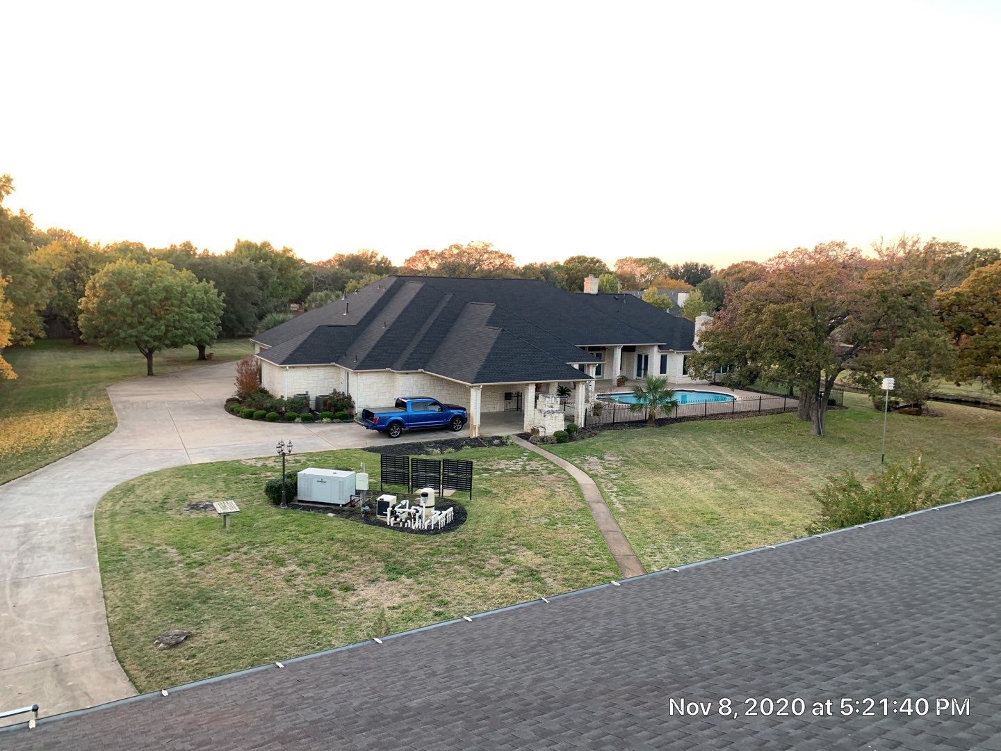 Huge Estate - Residential Roofing Installation using GAF Timberline HDZ Shingle System by First United Roofing & Construction