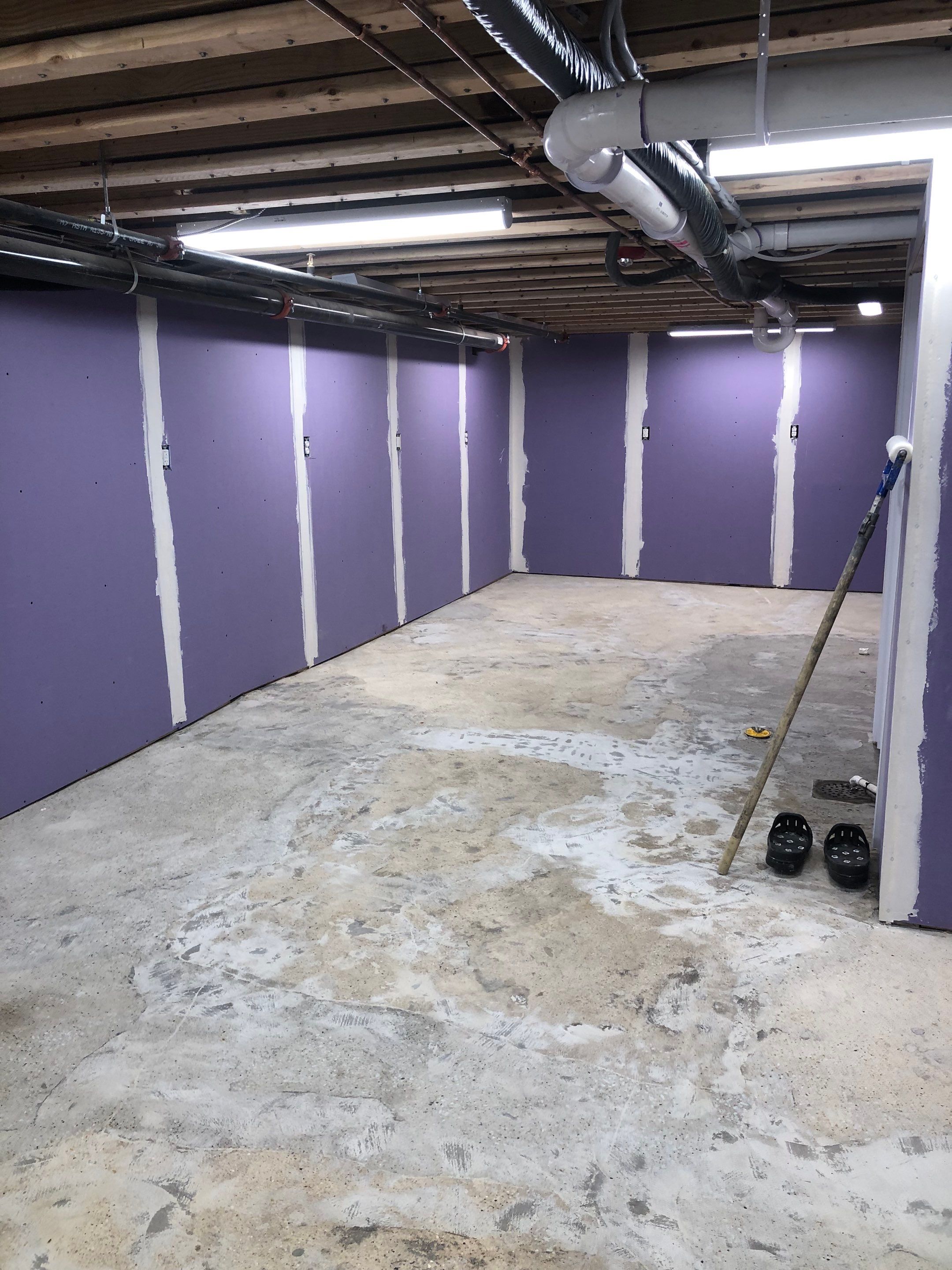 Restaurant Food Prep basement Project in Heidelberg by Floors in a Day, Inc