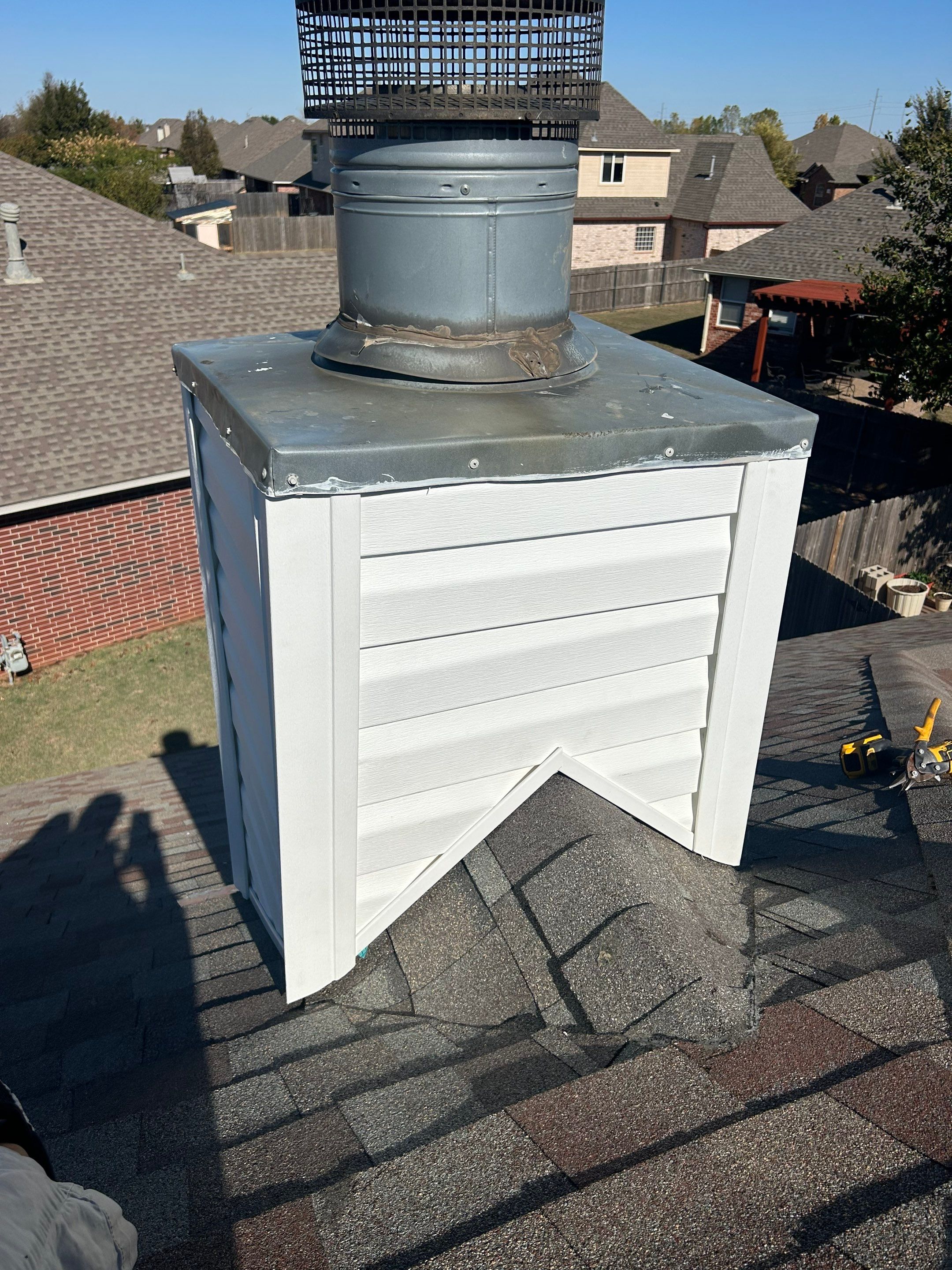 chimney repair in Yukon by McCann's Roofing and Construction