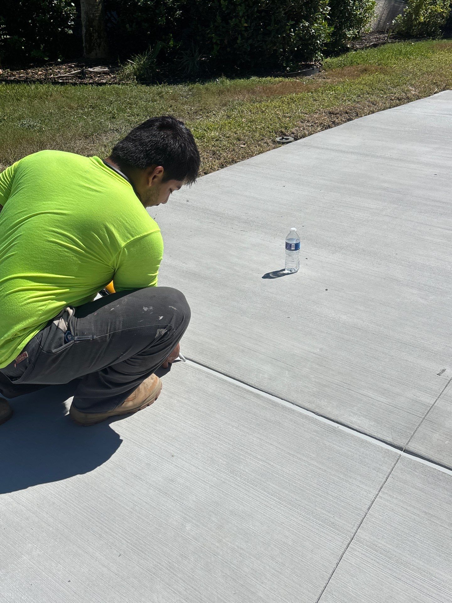 Driveway Replacement ON A HILL in Jacksonville, Florida by Burlington Concrete & Asphalt Inc