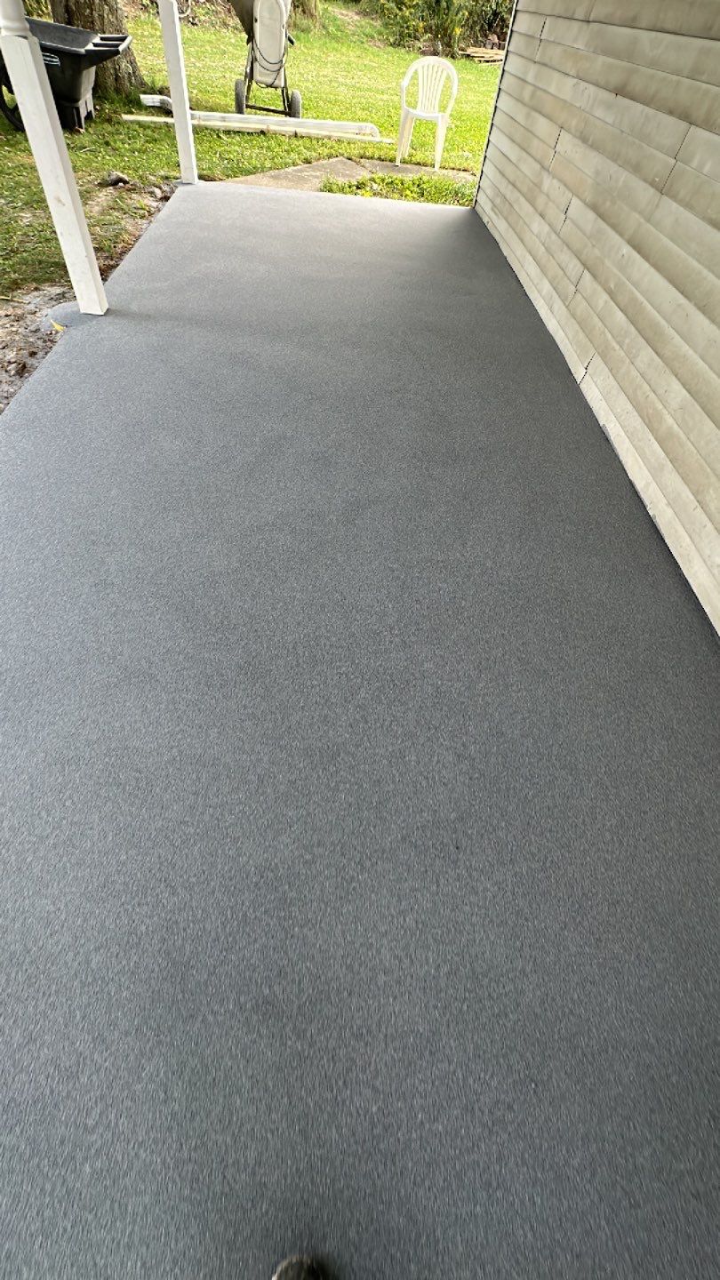 Basement + Porch Project in Clinton by Floors in a Day, Inc