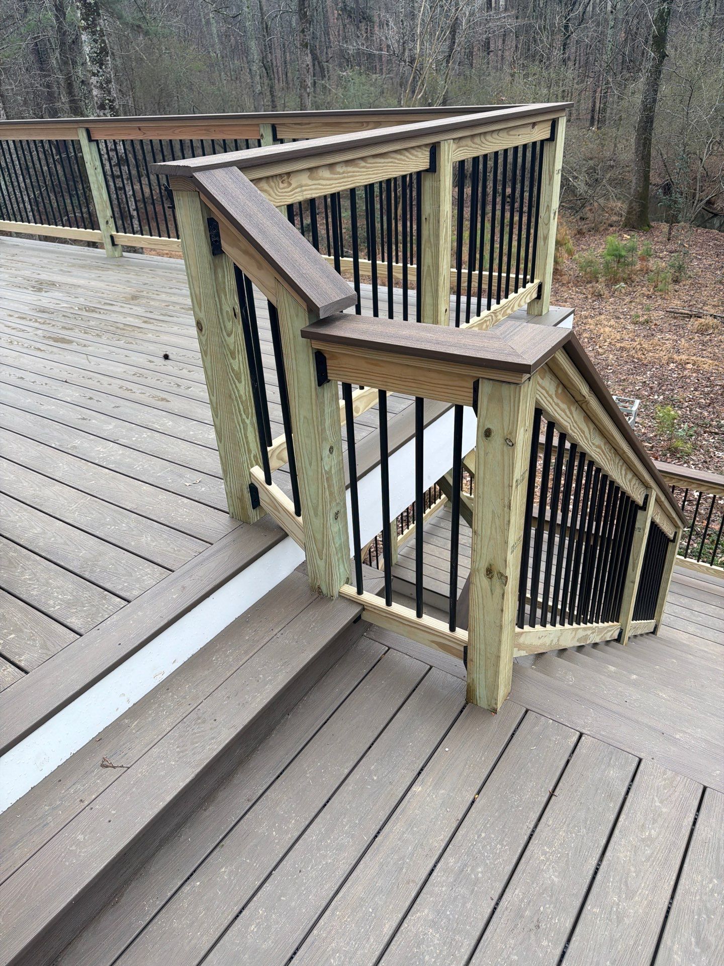 Deck Build using Deckorators Venture Series Decking in Alpharetta, GA by Nelson Exteriors 