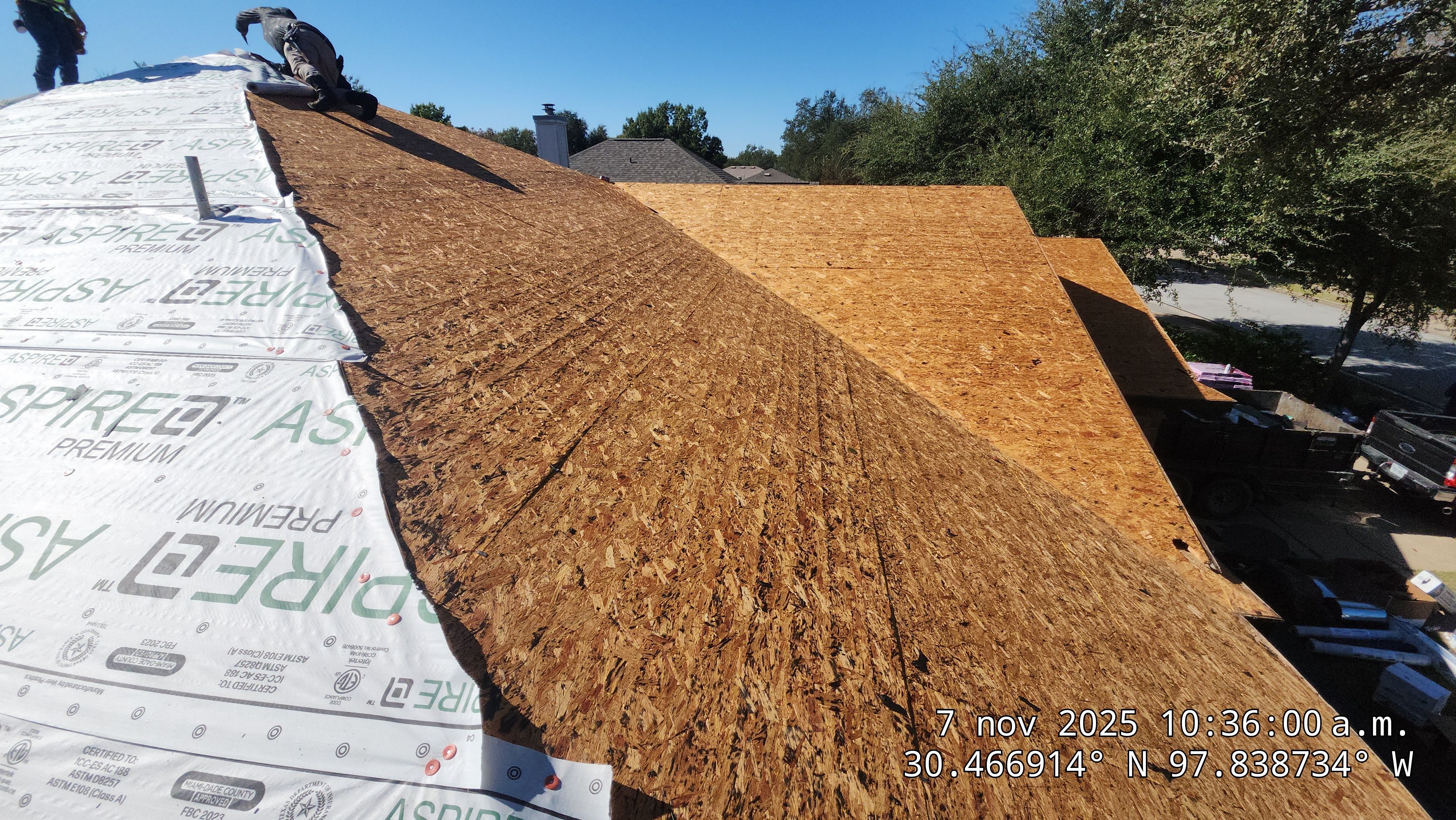 Asphalt Shingle Roof Replacement and Hail Damage Repair in Cedar Park by Caliber Restoration LLC