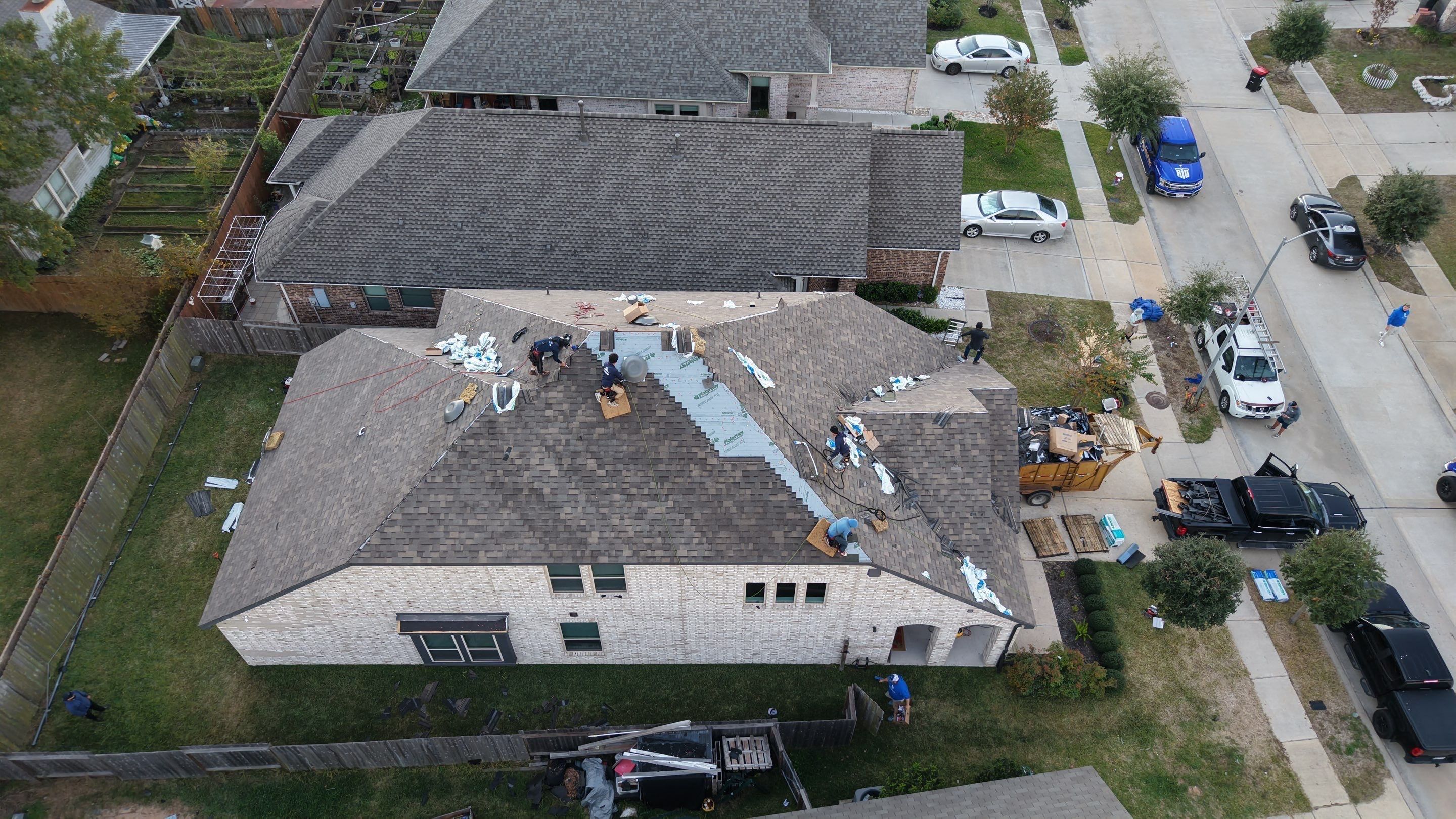 Roof Replacement Project in Houston by Roofing Technologies Unlimited