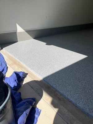 Garage Floor Coating using Gravel