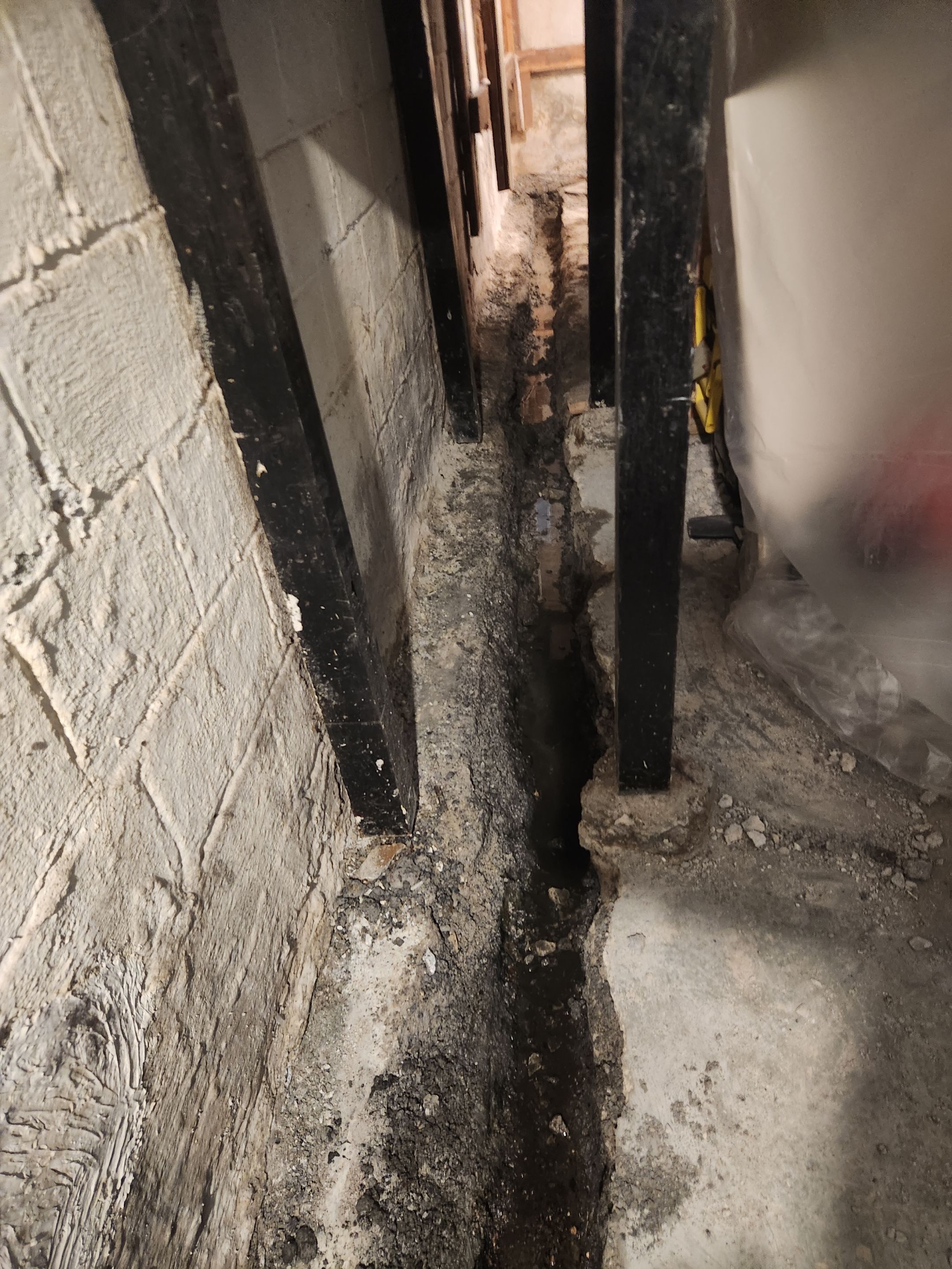 Interior French Drain & Mold Remediation Little Falls NJ by Pure Service Pro, LLC 