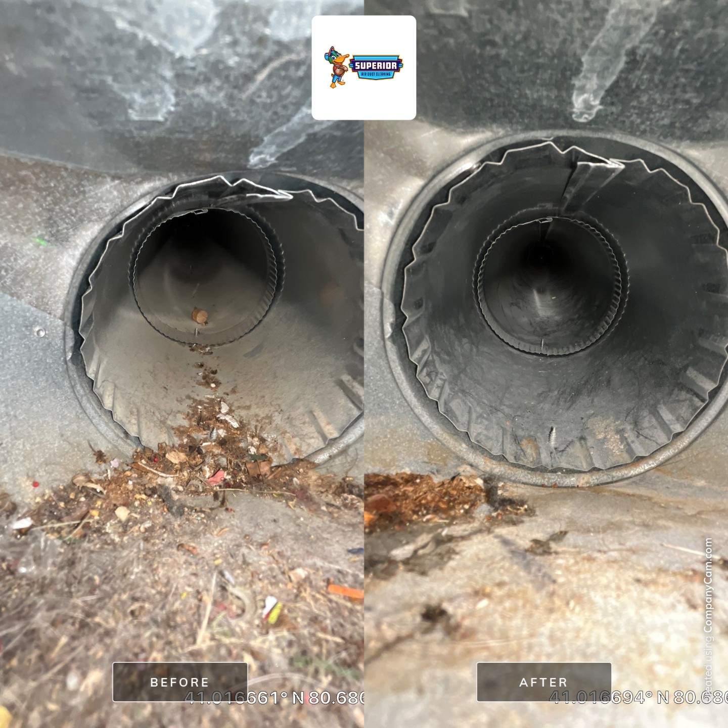 Air Duct Cleaning With a Vacuum Truck in Boardman, OH by Superior Air Duct Cleaning