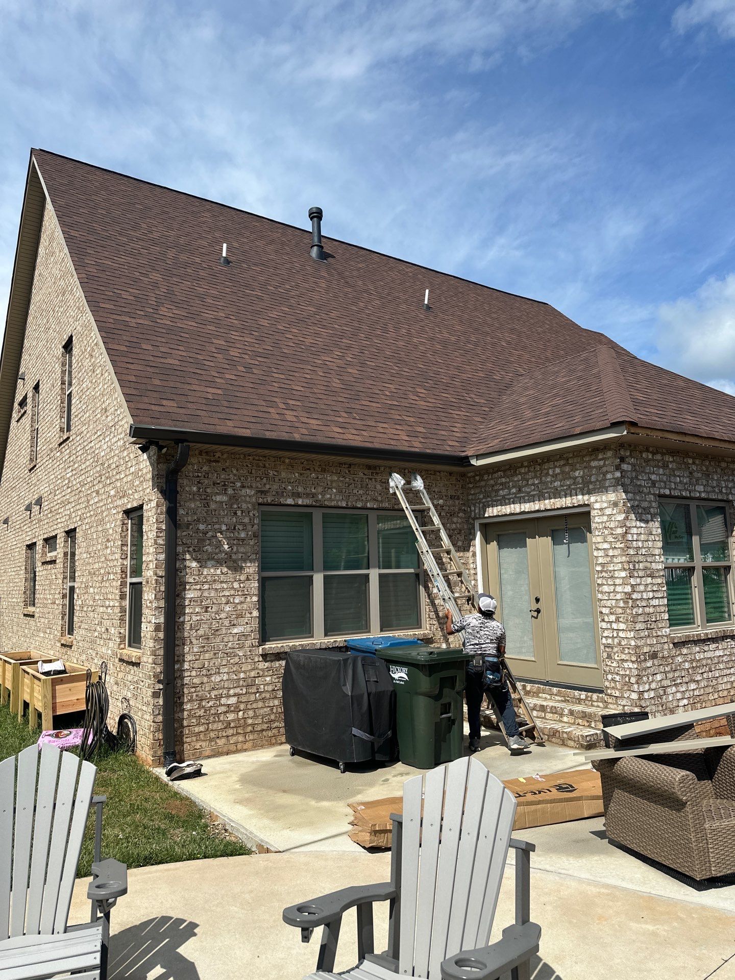 6" Seamless Gutters in Dark Bronze by Peak 2 Peak Services LLC