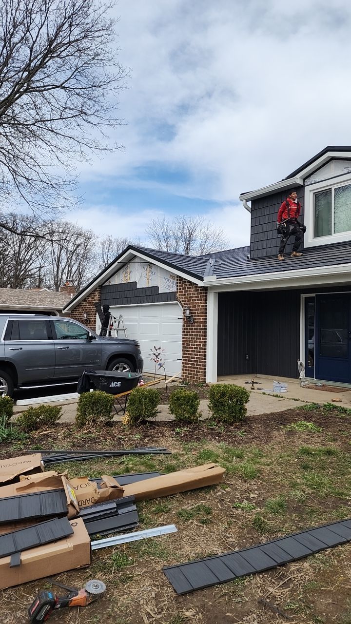 Full Exterior Home Transformation – Metal Slate Roof in Fort Wayne, IN by 4Ever Metal Roofing