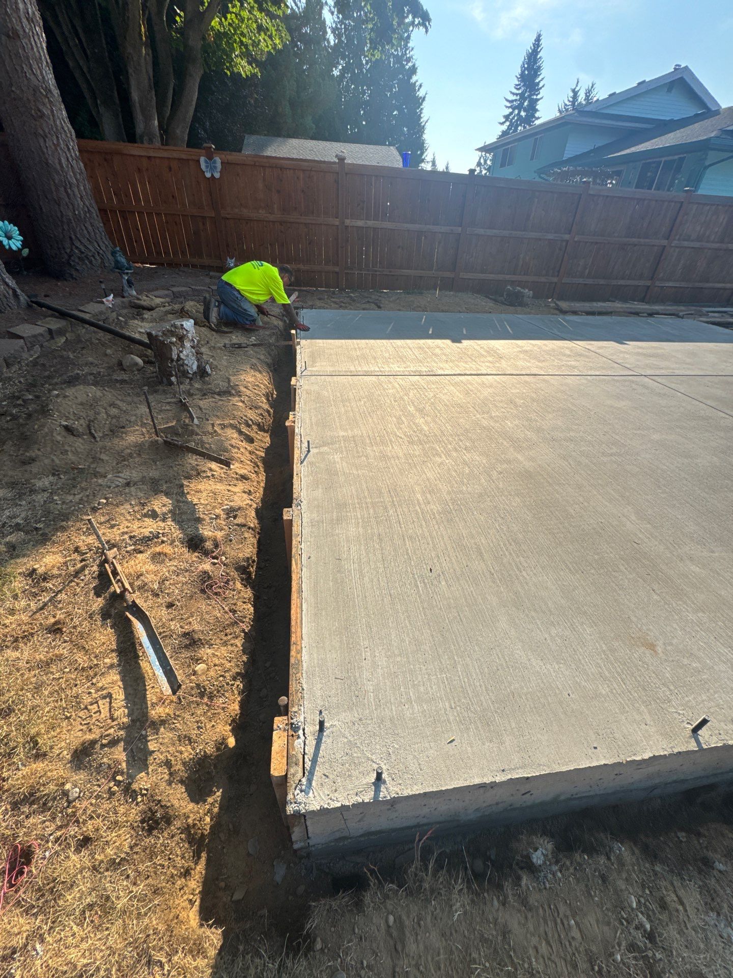 Backyard Concrete Slab Installation | Everett  by Jireh Asphalt & Concrete Inc 