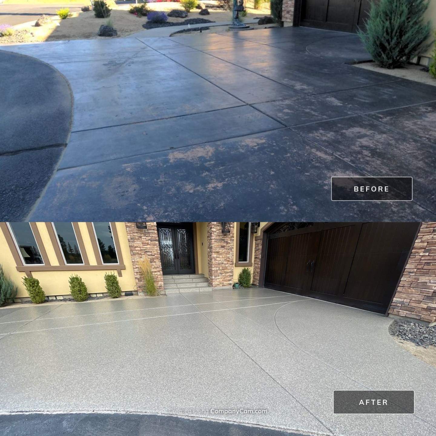 Driveway using Trail Mix 1/8" Chip by Croc Coatings, LLC