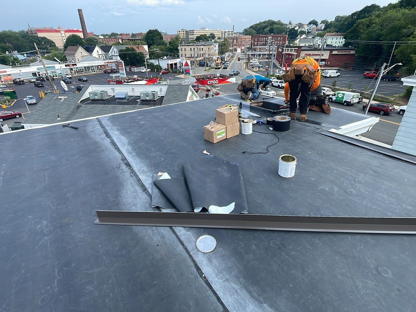 Residential Roofing Installation using EPDM/Rubber by Sensible Home Solutions