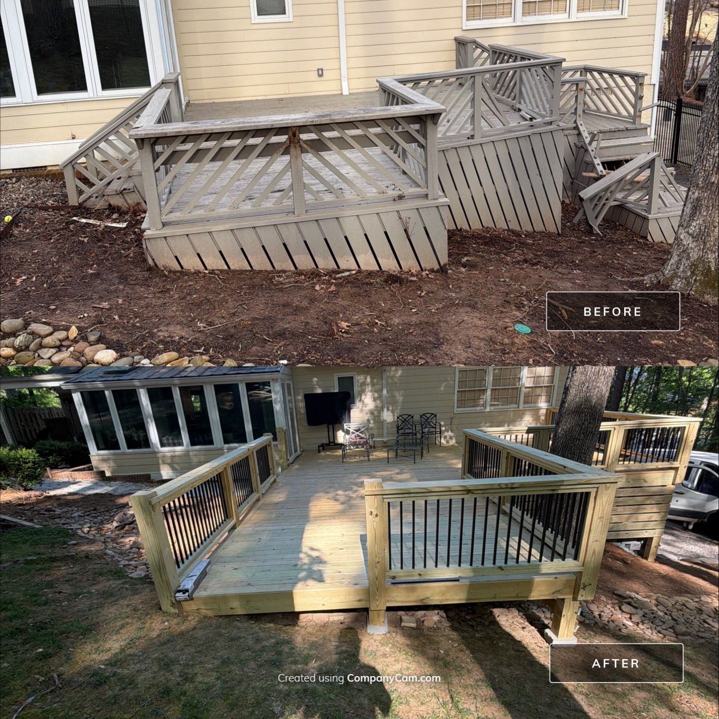 New Deck Construction & Site Improvements by Billy Weatherspoon Contractor