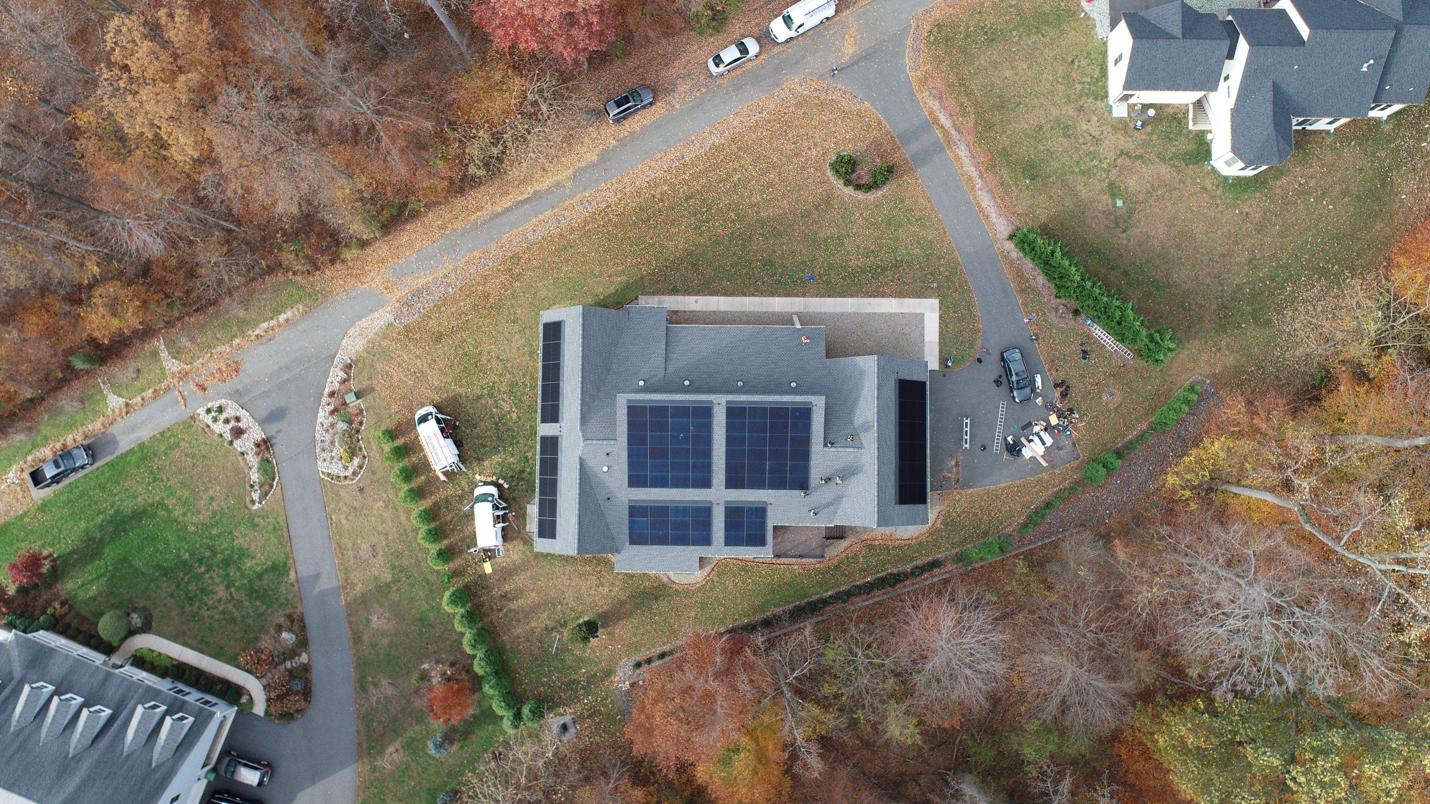 Solar Roof using GAF Decotech integrated panels by American Home Contractors
