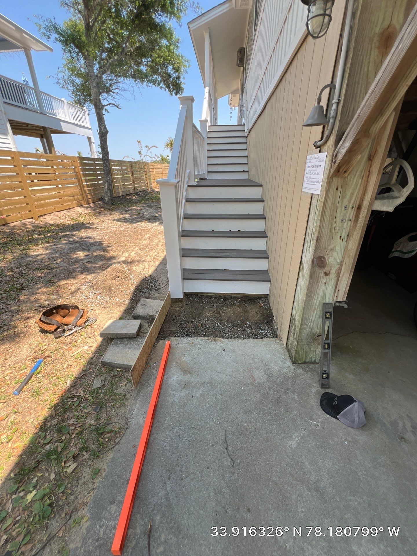 Framing Steps using Trex Enhance Grooved 1" X 12' Rocky Harbor by RGR Construction and Roofing, LLC
