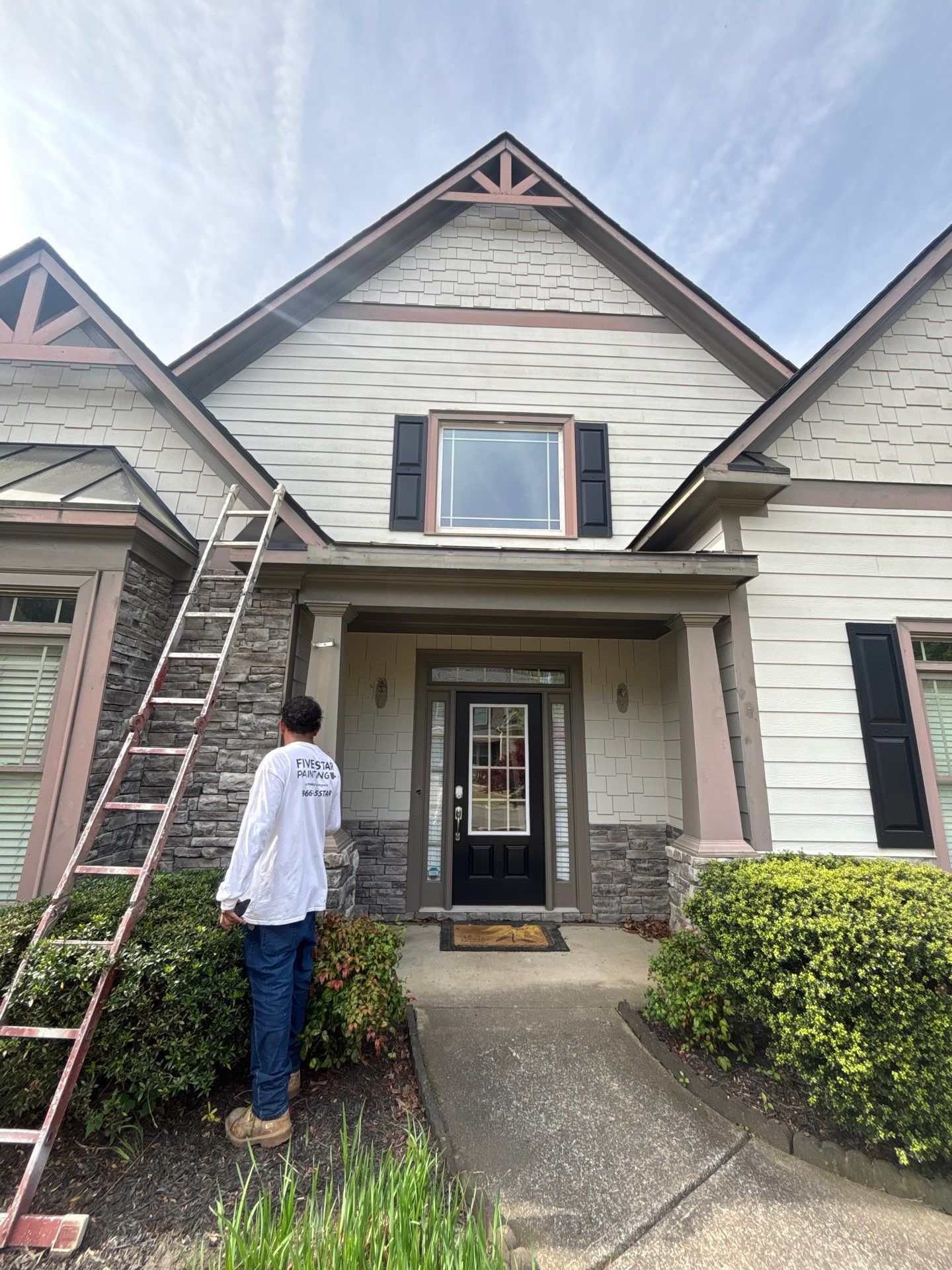 Modern Contrast Exterior Refresh – Cumming, GA 30040 by Five Star Painting