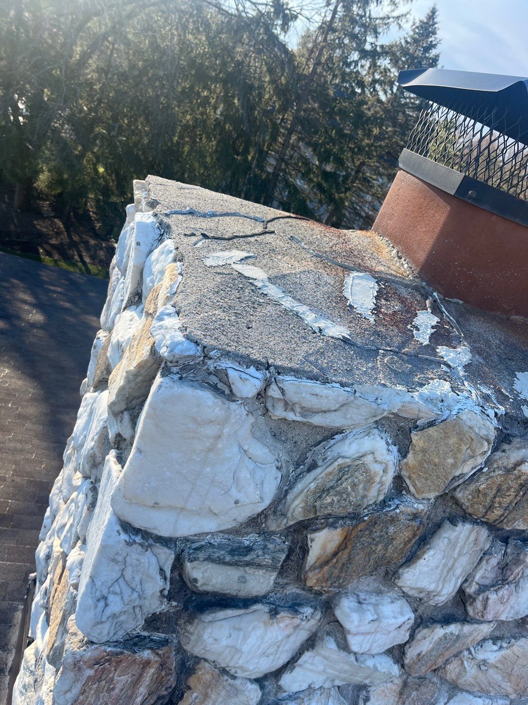 Chimney Repairs using Copper by CMNG LLC