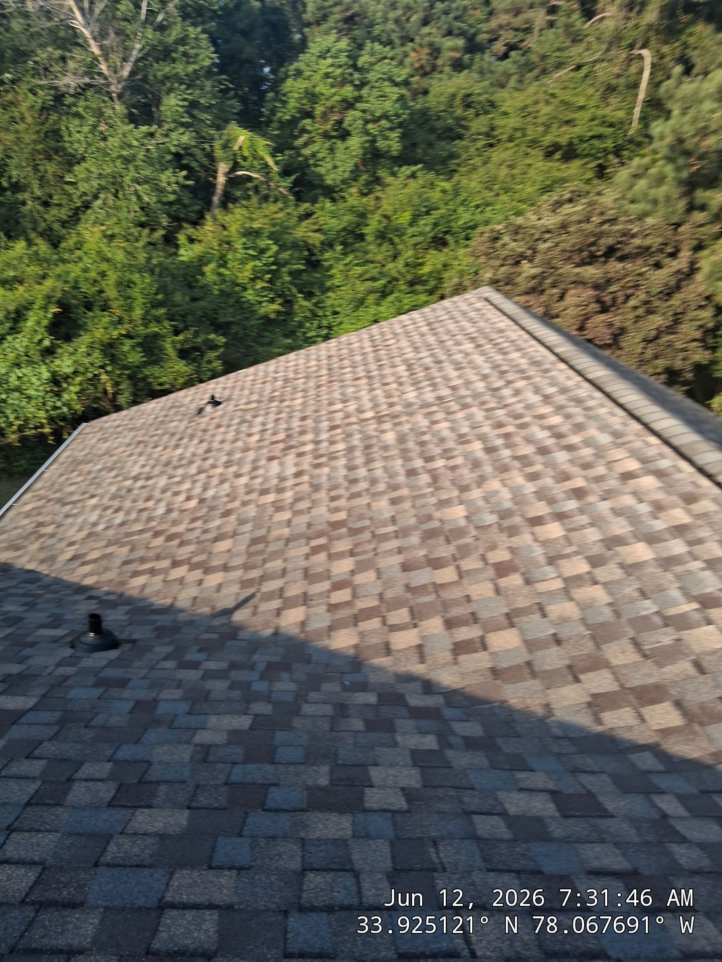 Roof Replacement using CertainTeed Landmark Pro Max Def Weathered Wood in Southport, NC by RGR Roofing Company by RGR Construction and Roofing, LLC