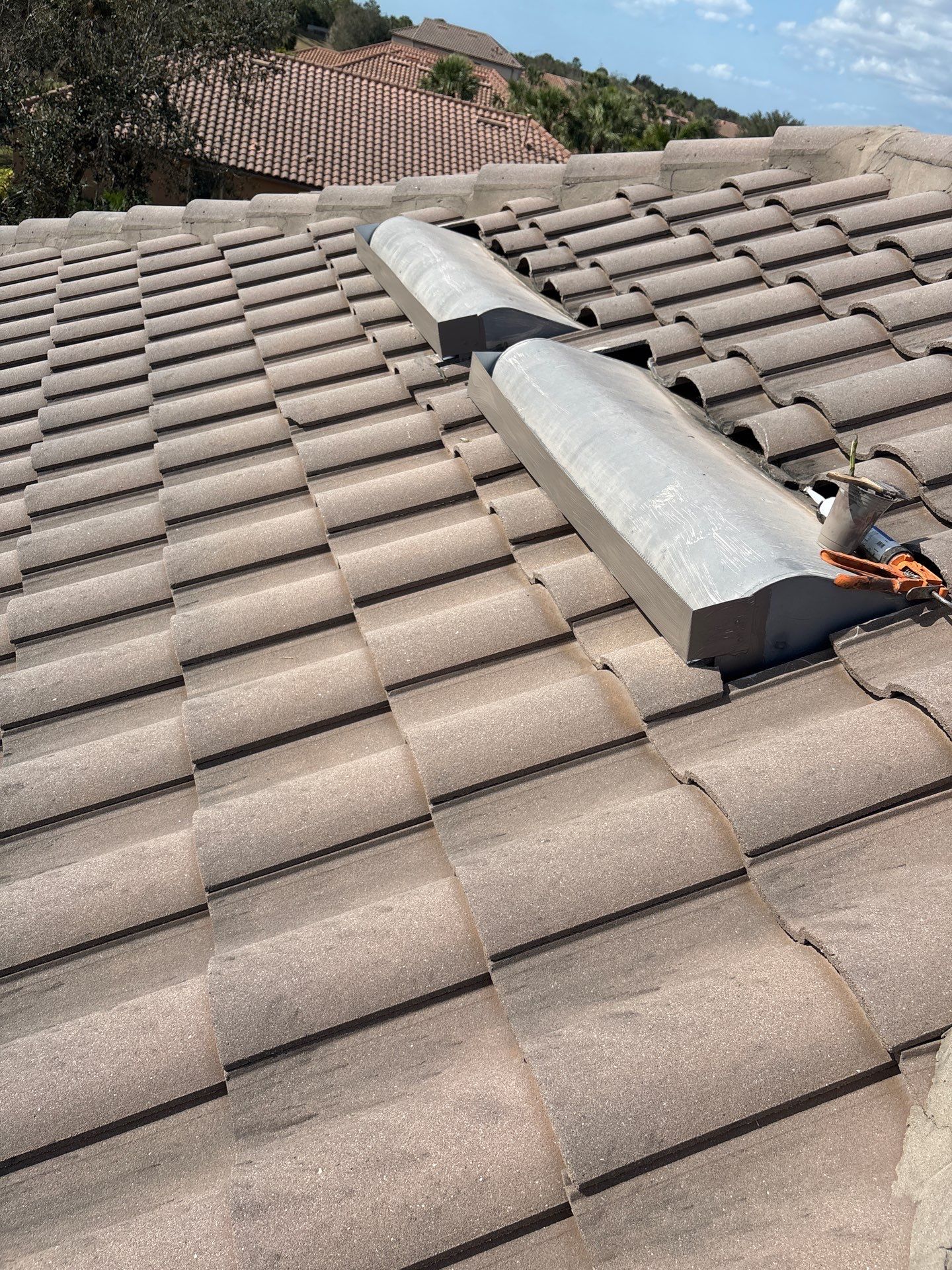 Residential Tile Roofing Repair at the Esplanade Golf & Country Club at Lakewood Ranch by Gopher Roofing