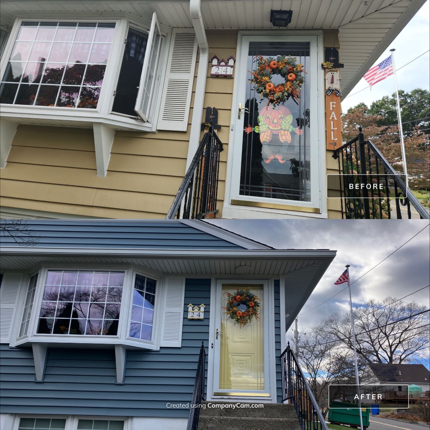 Beautiful Siding update with Cert. Monogram D/4 x 12'6" Clapboard, Wedgewood Blue by DiGiorgi Roofing and Siding Inc