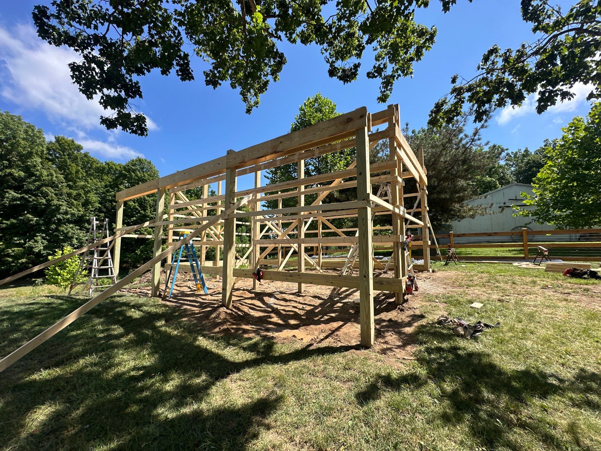 Project in Arlington, IN by The Barn Builders 