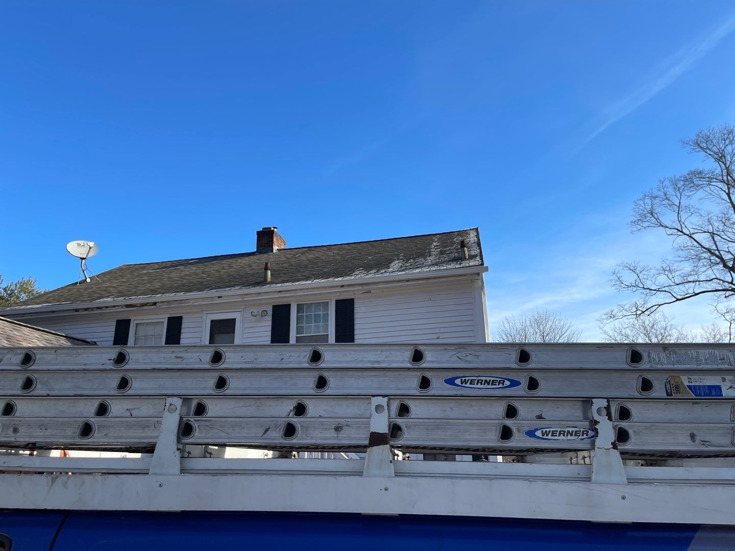 Gutter Installation using White gutters by A Plus Exterior