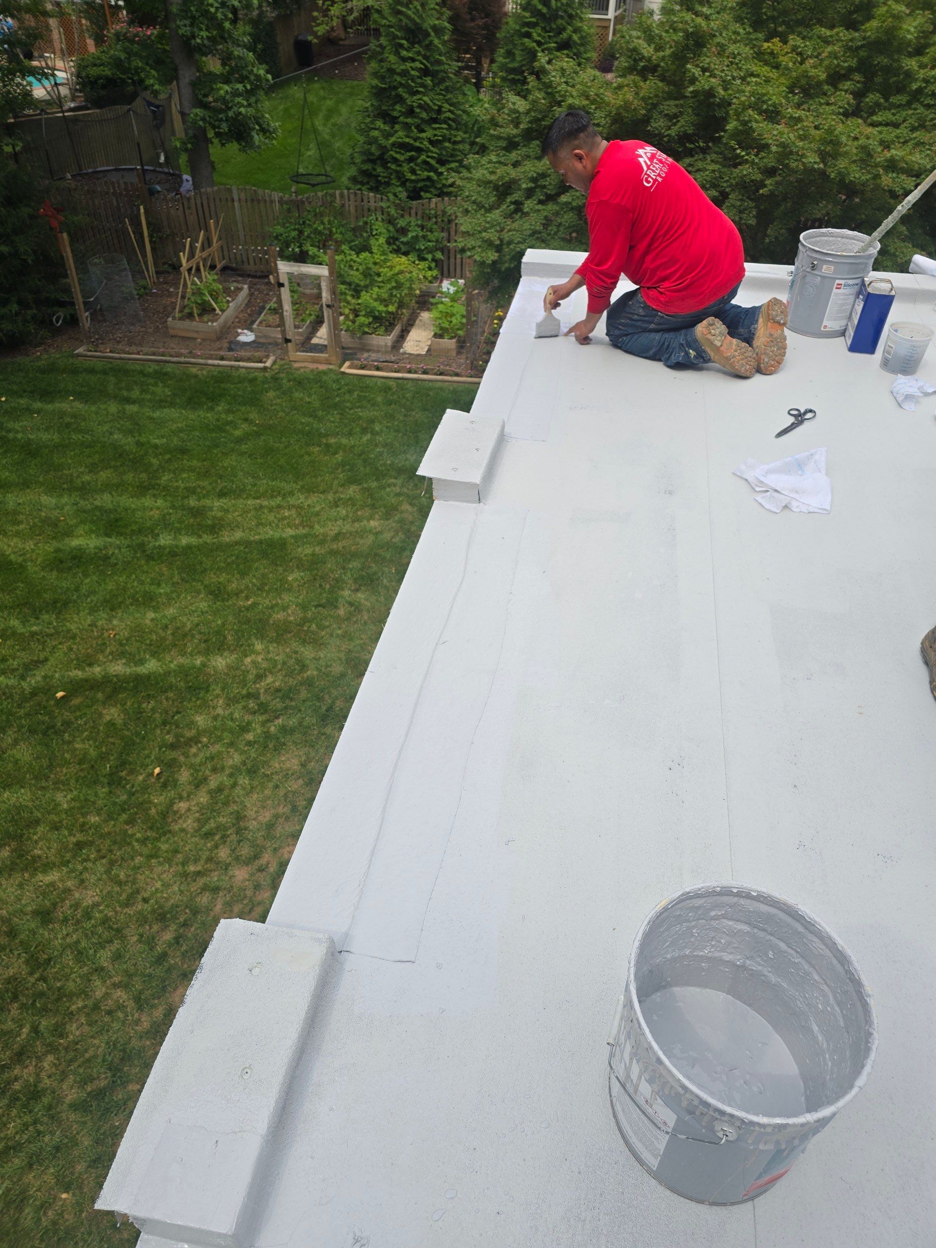 Flat Roof replacement by Best Roofing Now LLC