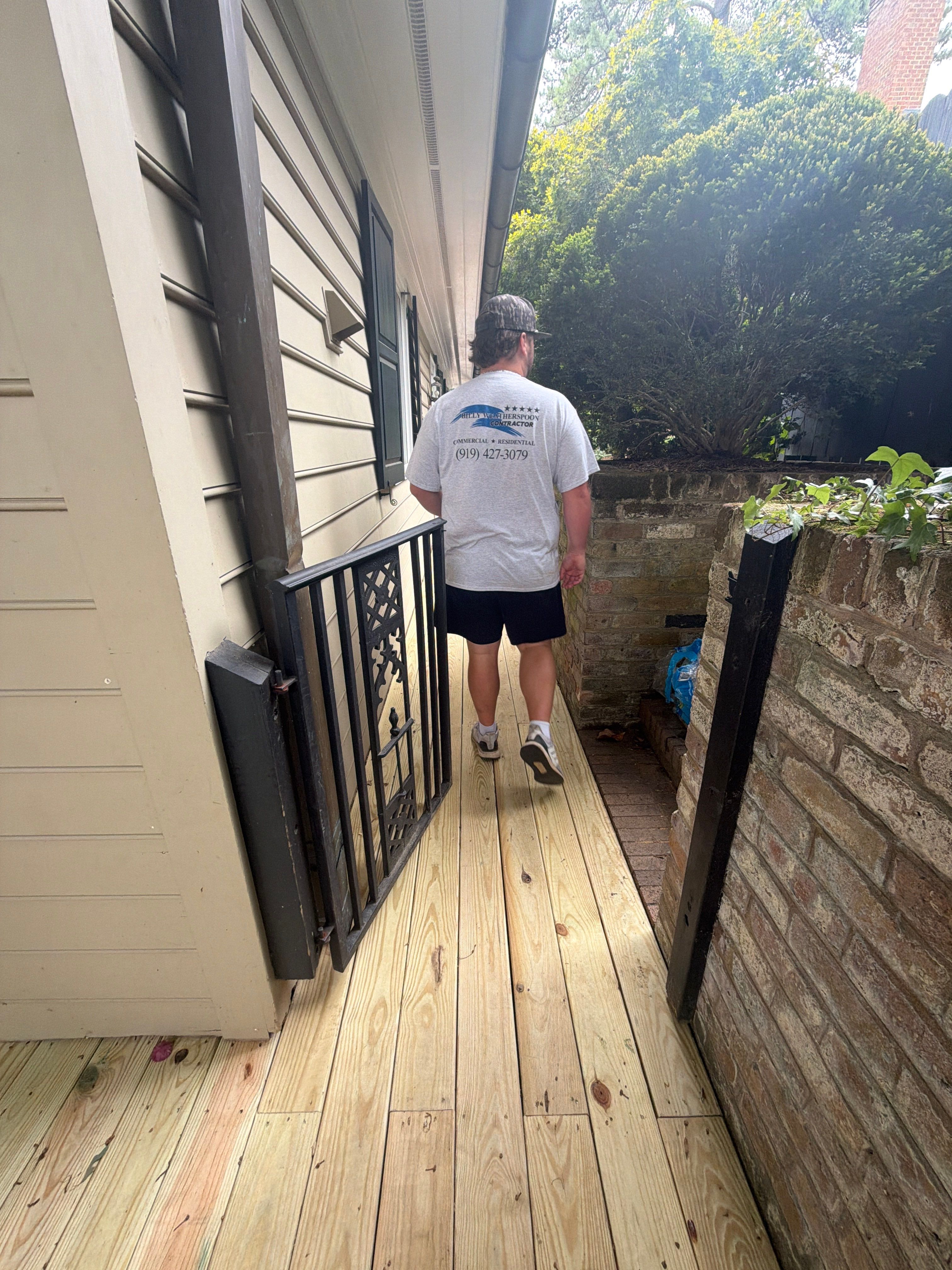 Custom Curved Deck Build – Residential by Billy Weatherspoon Contractor